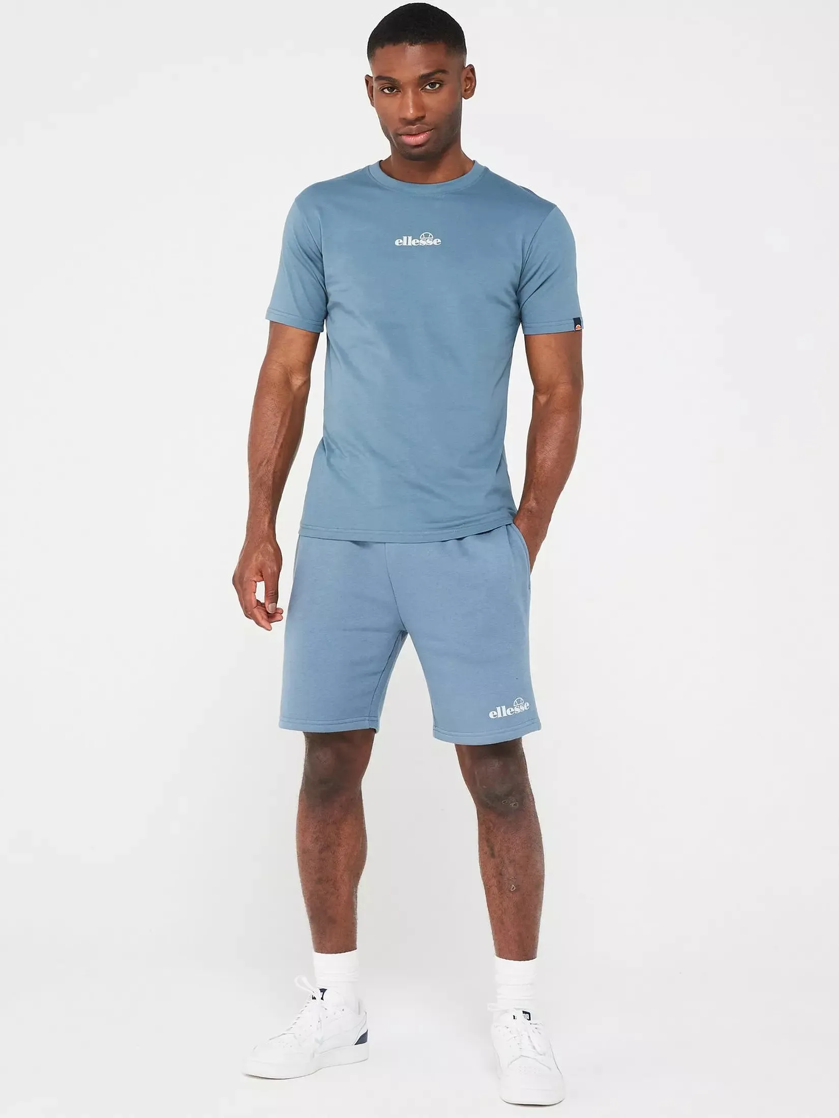 ELLESSE MEN'S OLLIIO BLUE TEE