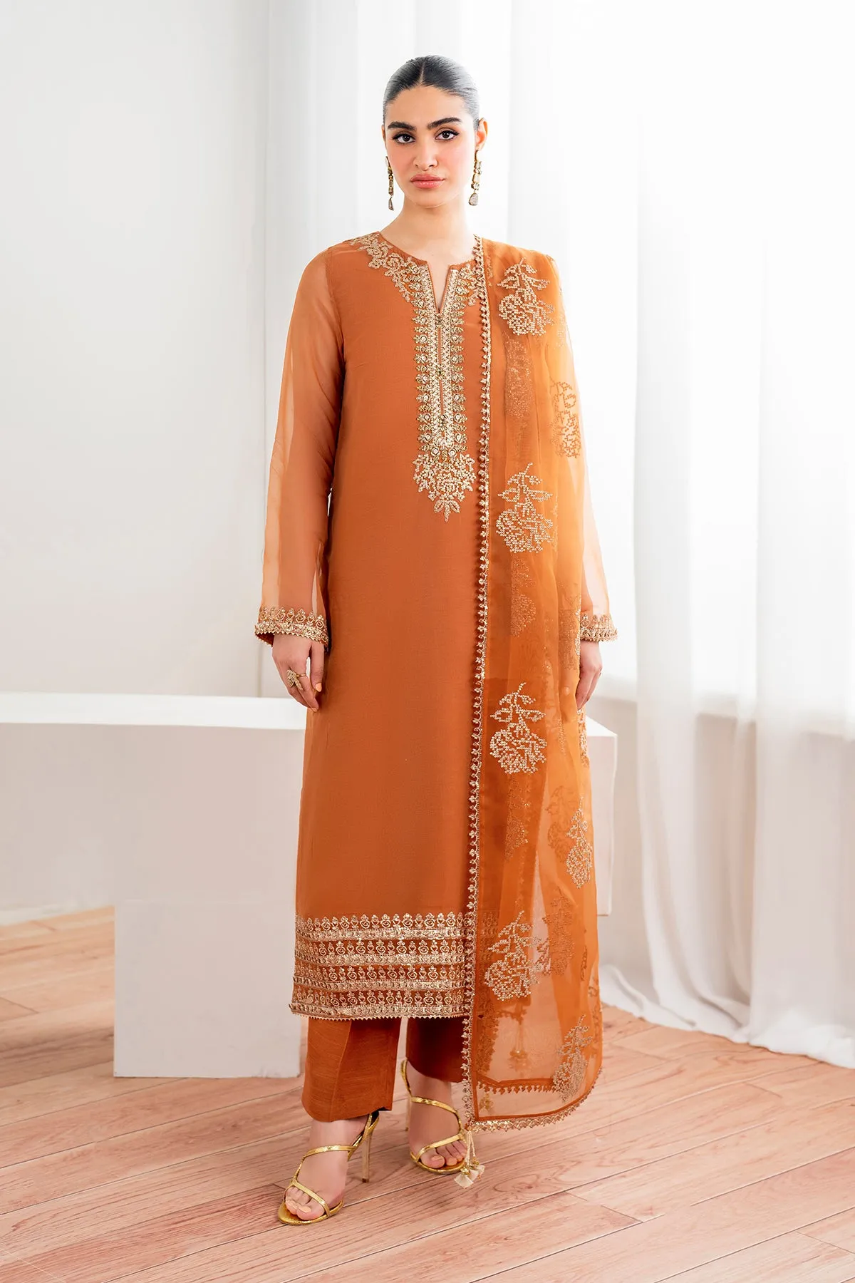 EMBROIDERED CHIFFON PR-987