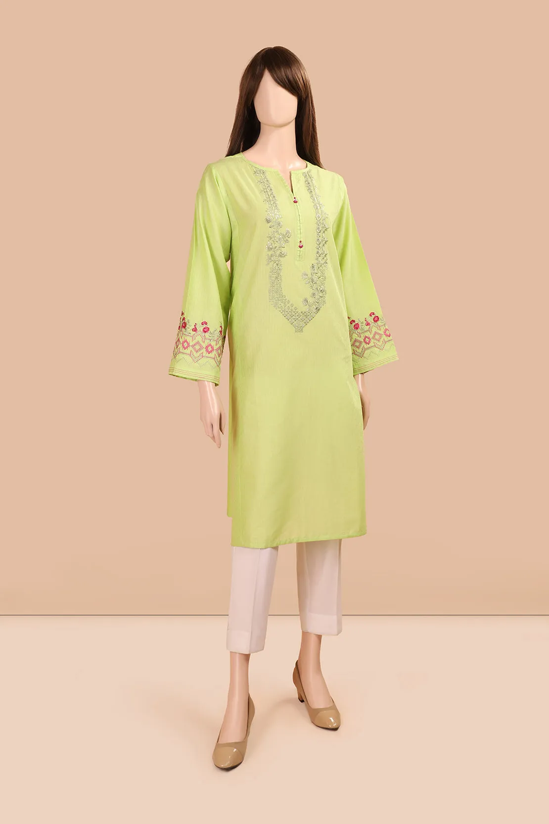 Embroidered Jacquard Lawn Stitched Shirt