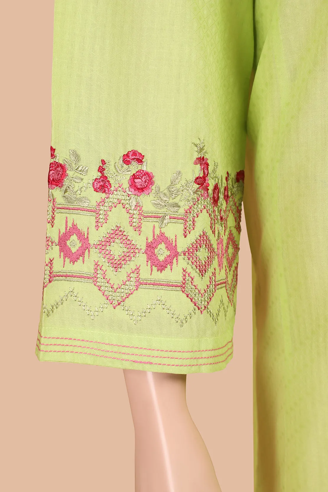 Embroidered Jacquard Lawn Stitched Shirt