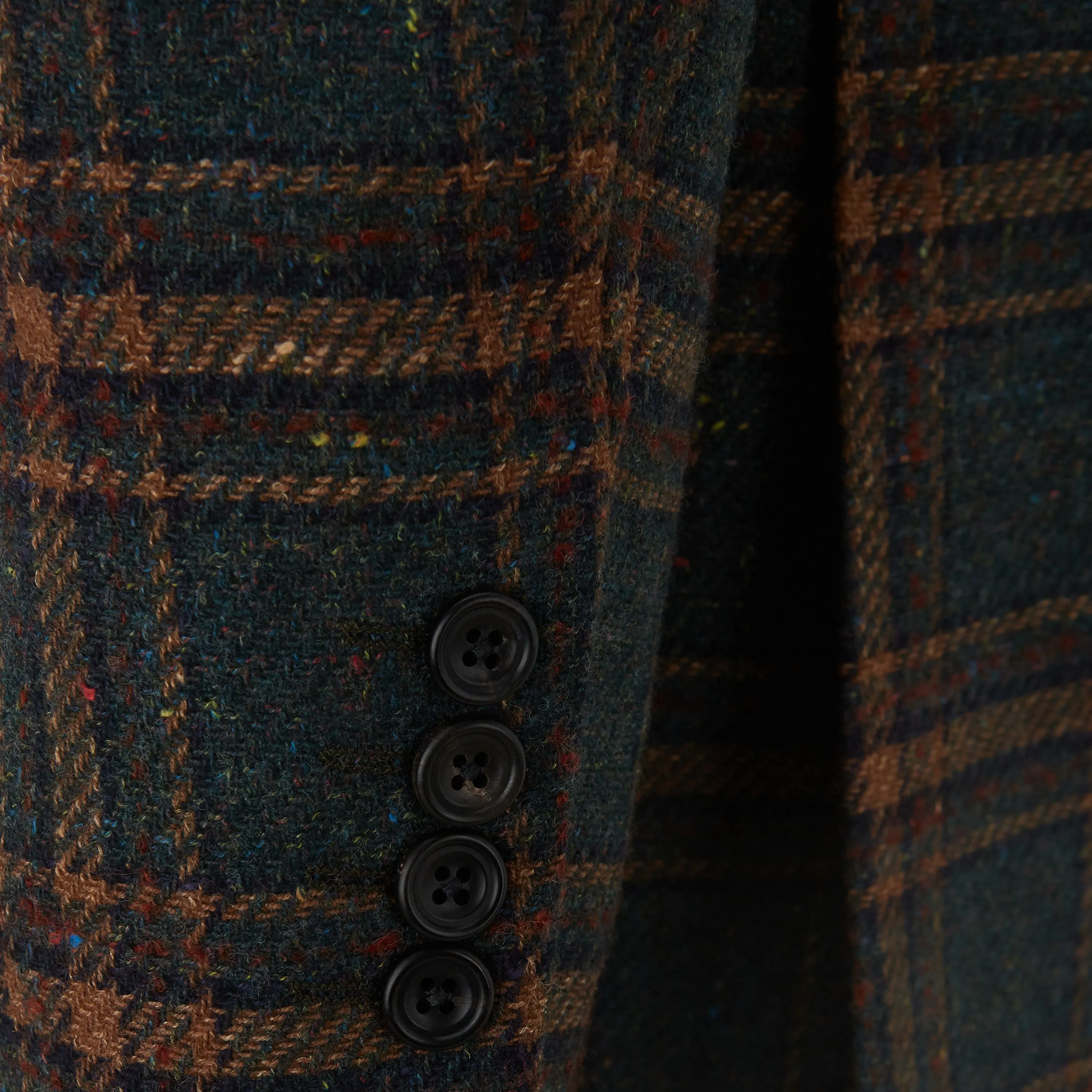 Faulkner Green and Beige Check Tweed Jacket