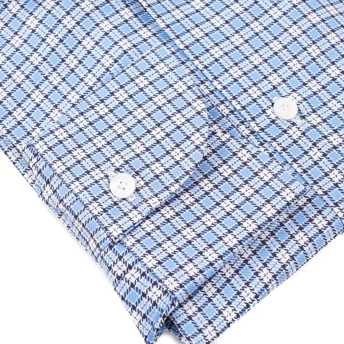 Finamore Woven Check Cotton Shirt