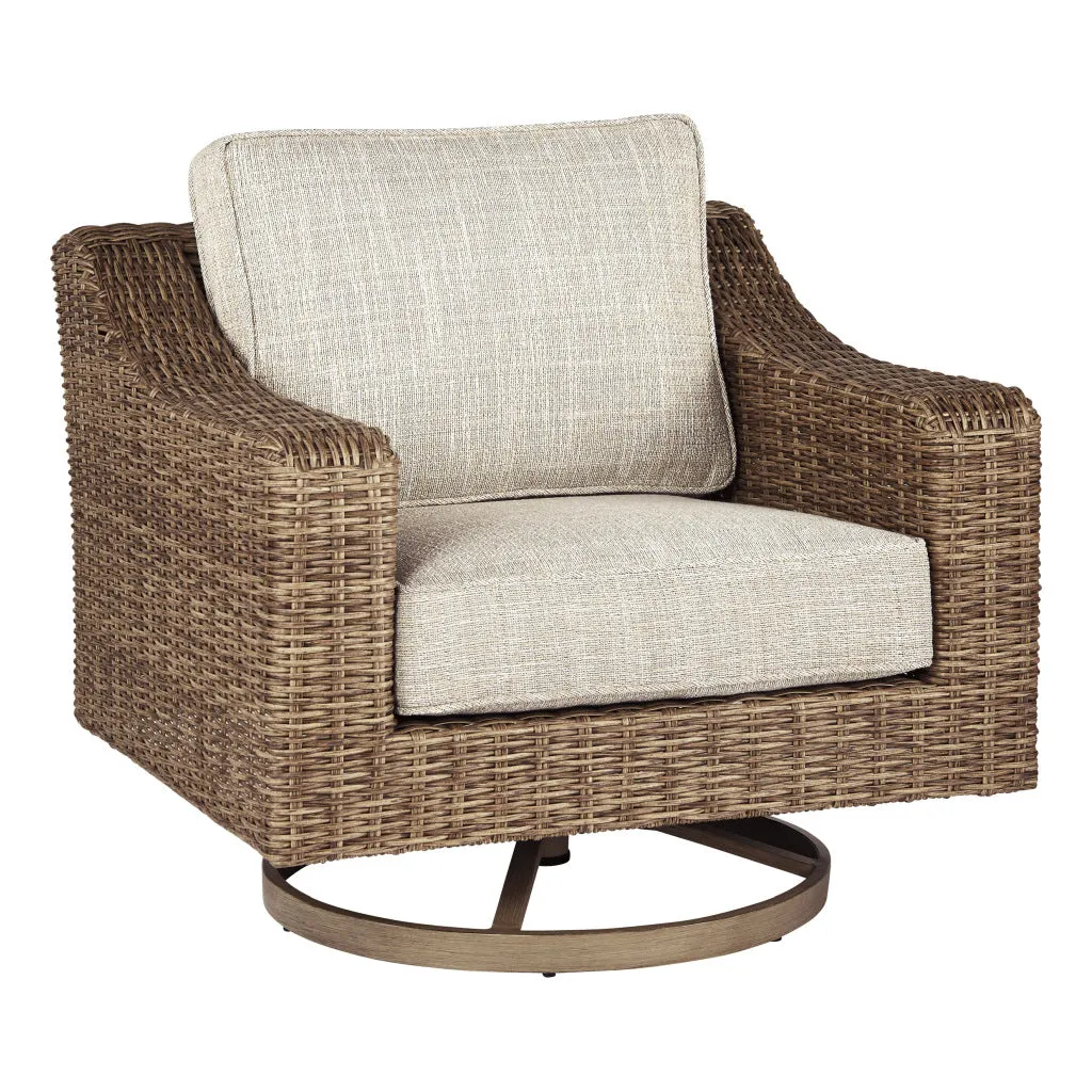 Fire Island Mist Outdoor Swivel Rocker Chair