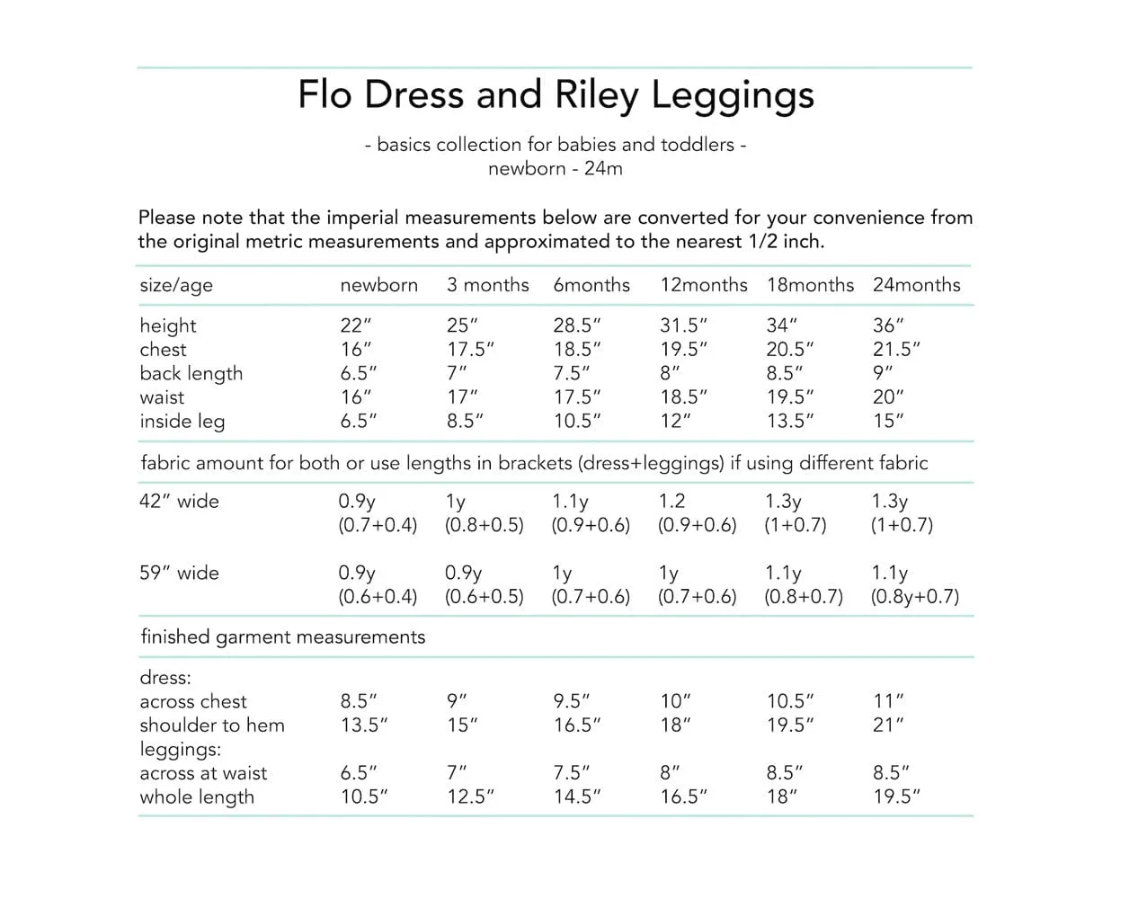 Flo Dress & Riley Leggings Sewing Pattern for Babies, Dhurata Davies