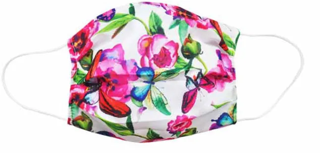 Flower Fabric Face Mask (Adult)