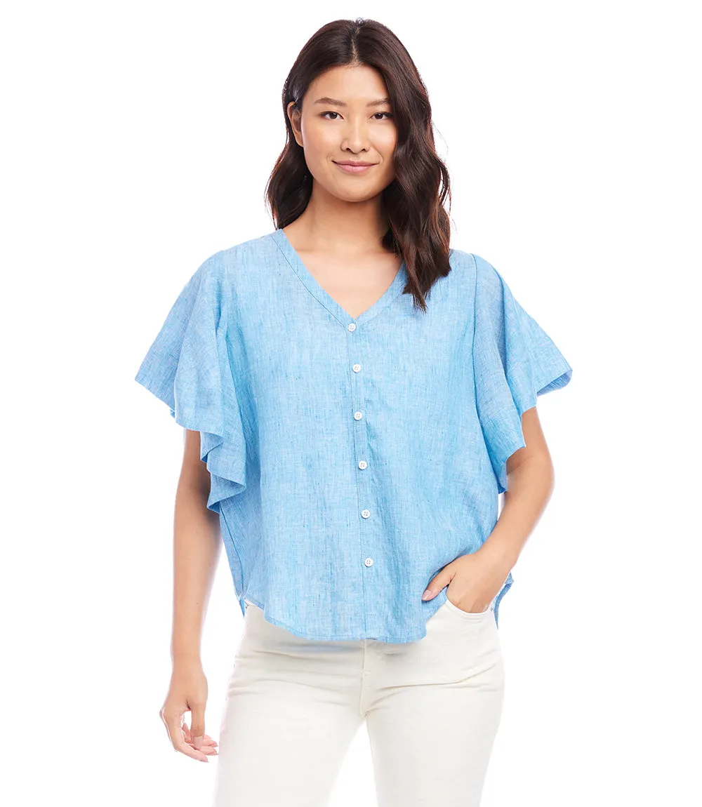 Flutter Sleeve Top