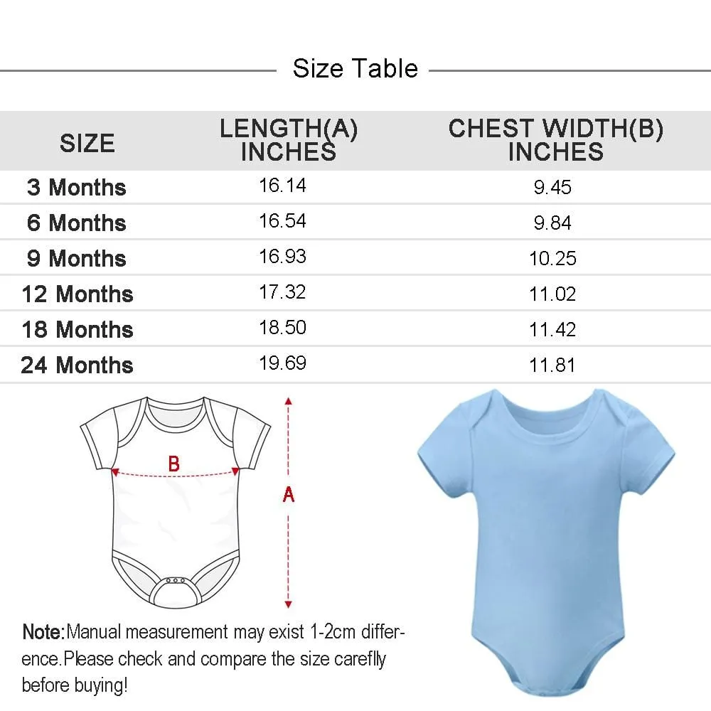 #For 3M-2T Custom Face&Name Easter Egg Newborn Baby Bodysuit Girls Boys Baby Jumpsuit Personalized Summer Bubble Romper