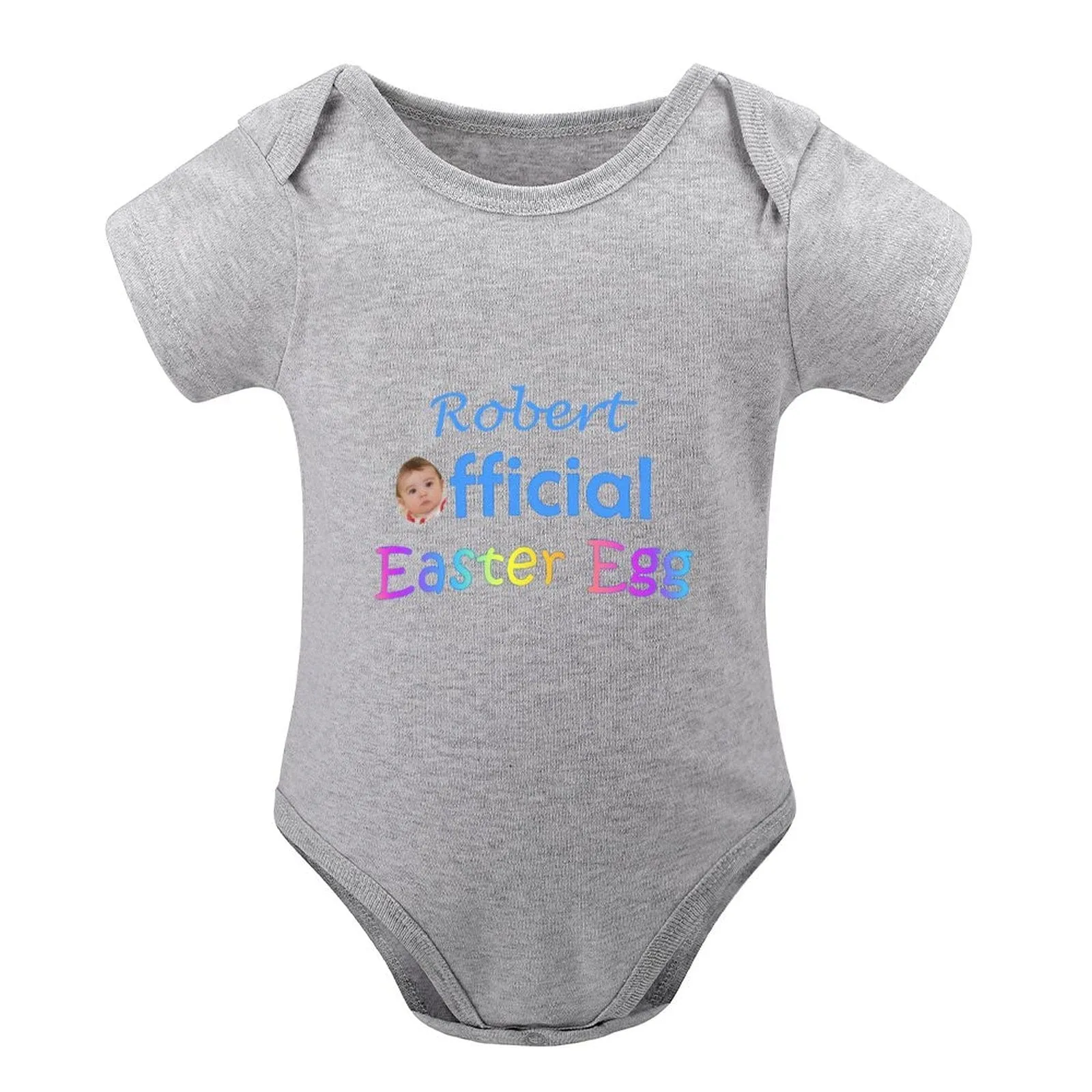 #For 3M-2T Custom Face&Name Easter Egg Newborn Baby Bodysuit Girls Boys Baby Jumpsuit Personalized Summer Bubble Romper