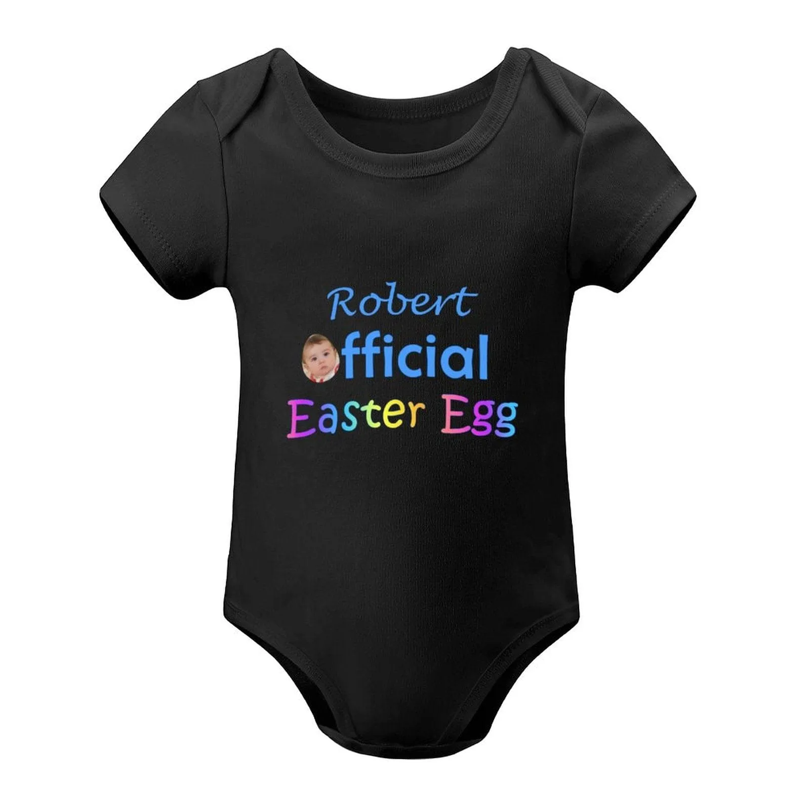 #For 3M-2T Custom Face&Name Easter Egg Newborn Baby Bodysuit Girls Boys Baby Jumpsuit Personalized Summer Bubble Romper