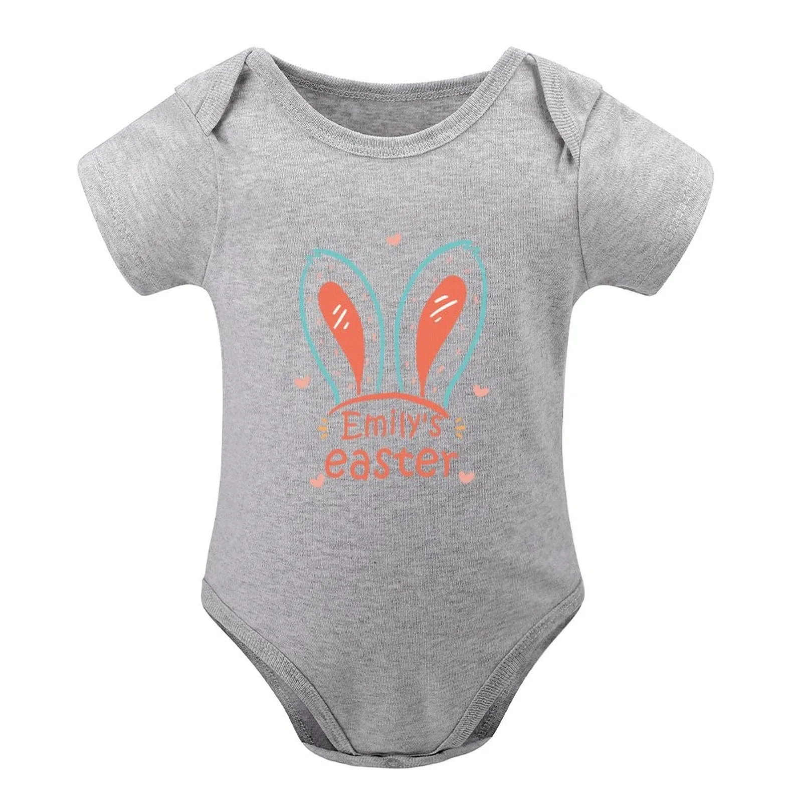 #For 3M-2T Custom Name Rabbit Newborn Baby Bodysuit Girls Boys Baby Jumpsuit Personalized Summer Bubble Romper