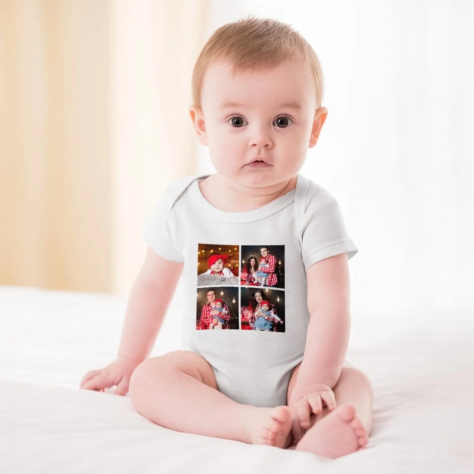 #For 3M-2T Custom Photo Warm Family Newborn Baby Girls Boys Baby Jumpsuit Bodysuit Personalized Baby Bubble Romper