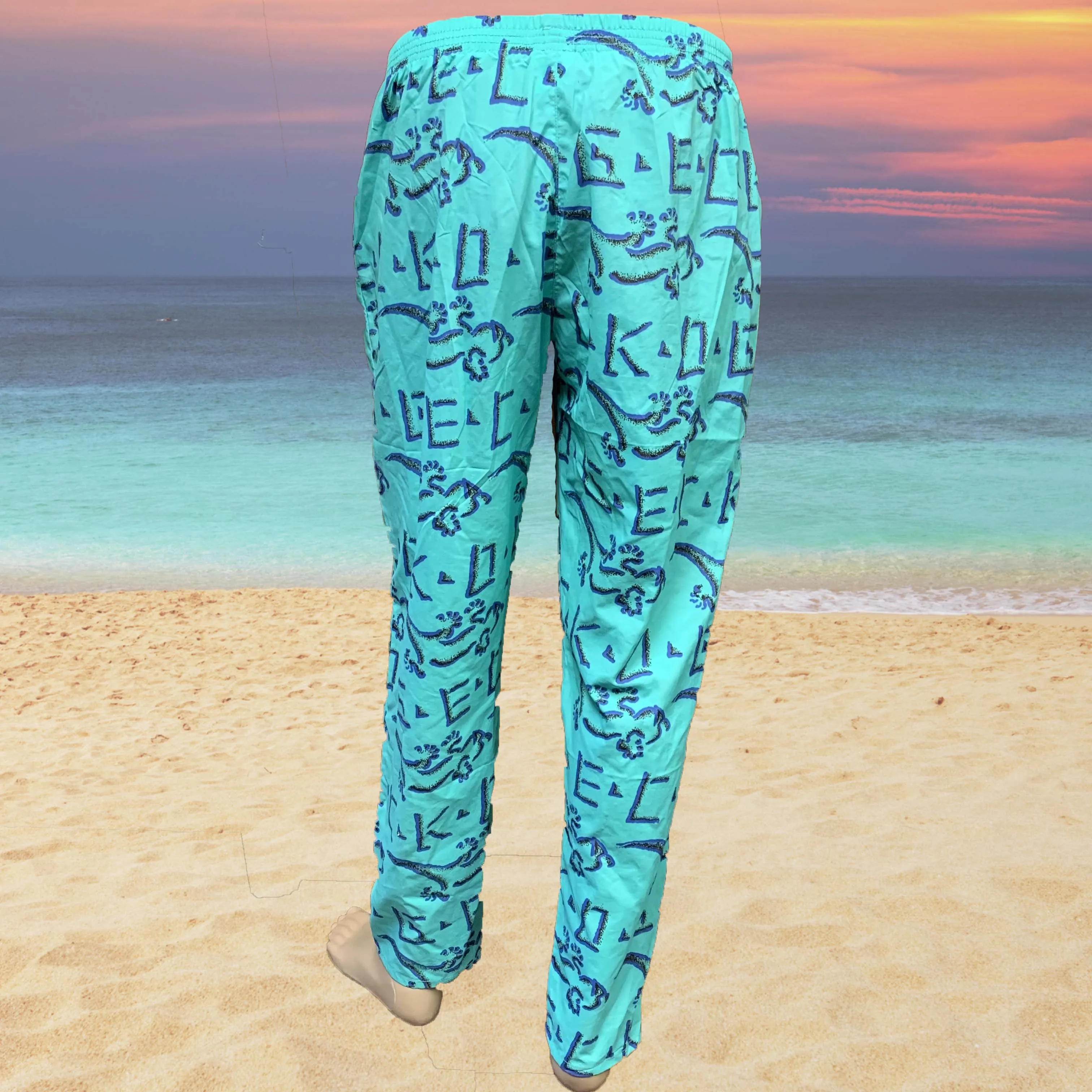 Gecko Petro Neon Mint Beach Pants (1988)