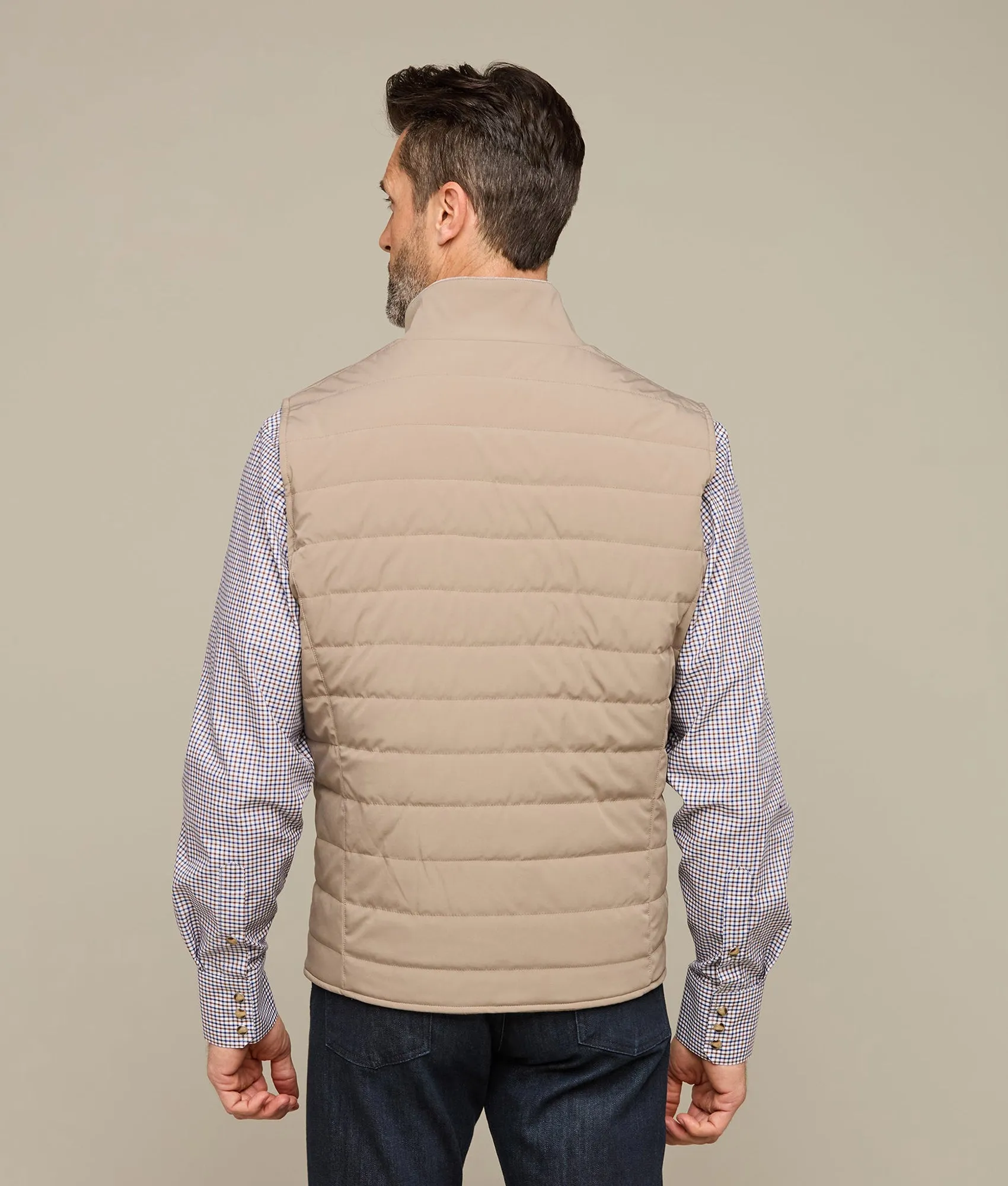 Gilroy Reversible Vest :: Oatmeal