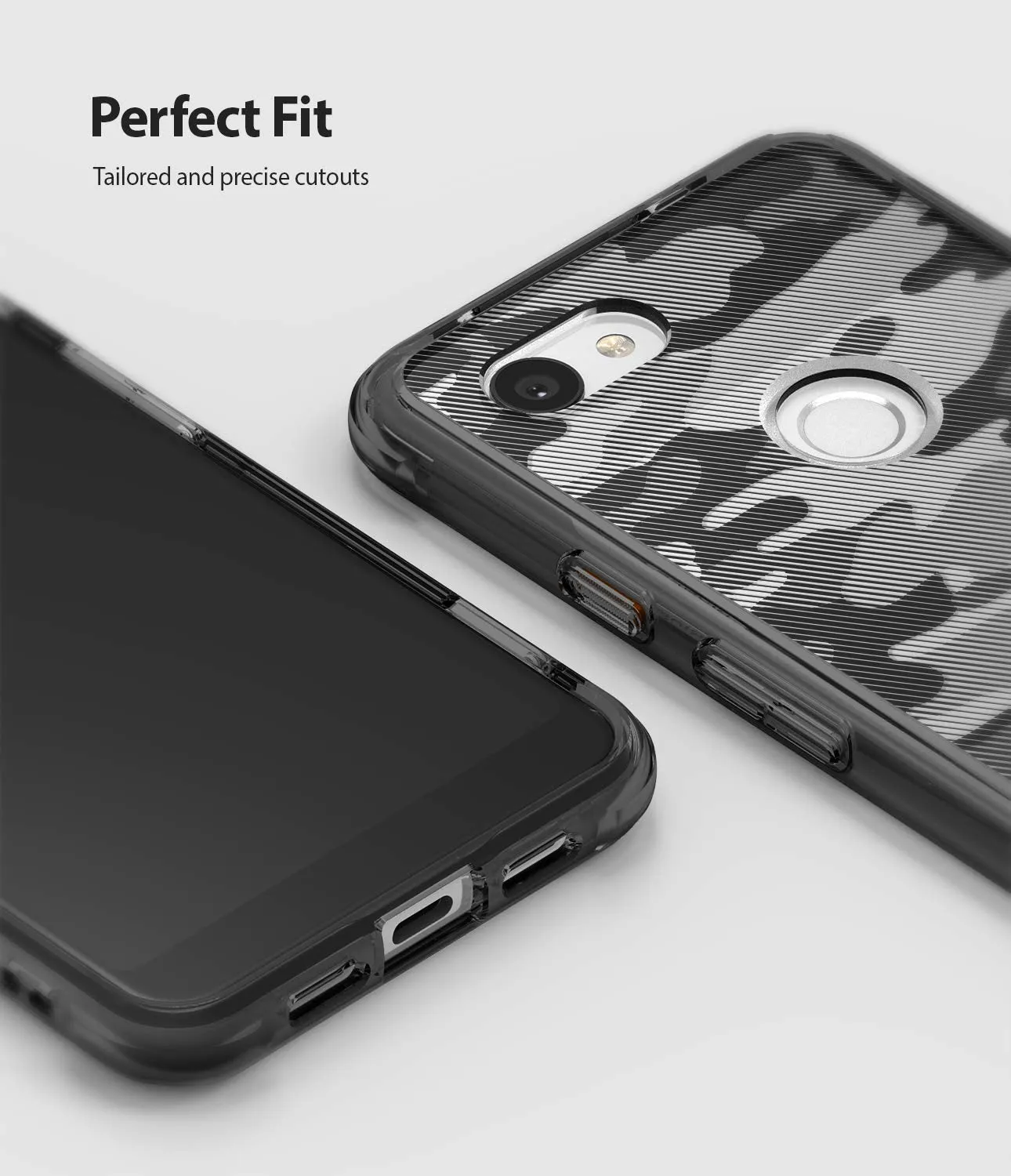 Google Pixel 3a XL Back Cover Case | Fusion Design - Camo Black