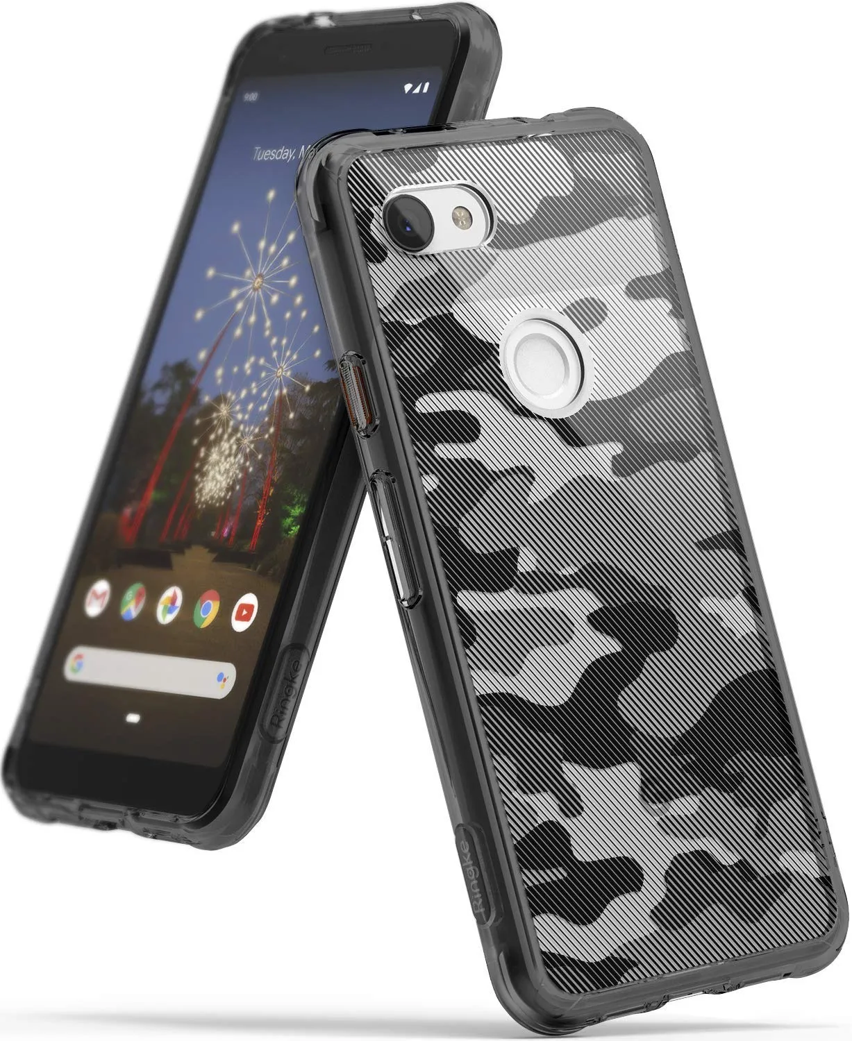 Google Pixel 3a XL Back Cover Case | Fusion Design - Camo Black