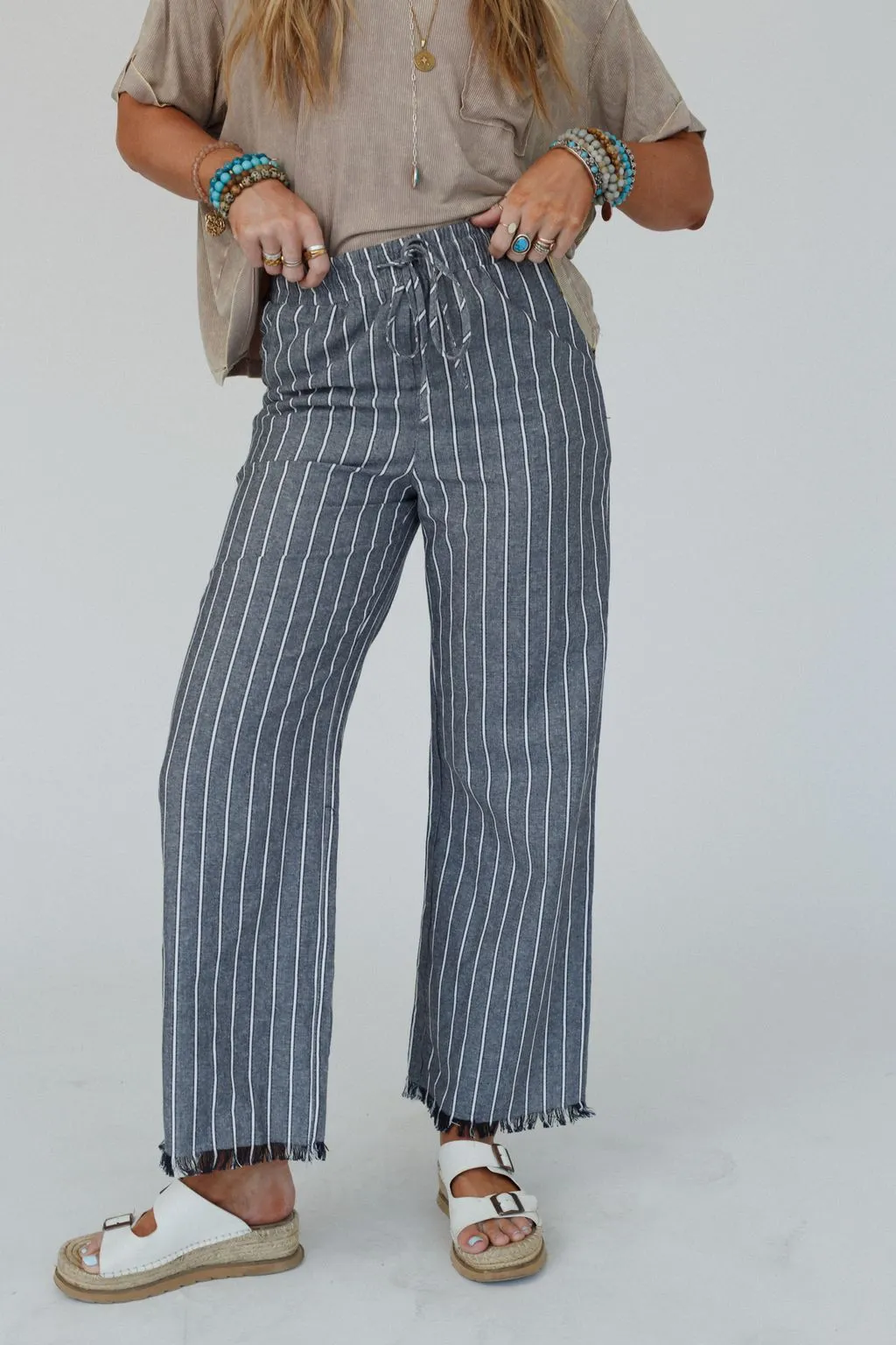 Grand Canyon Stripe Pants - Gray