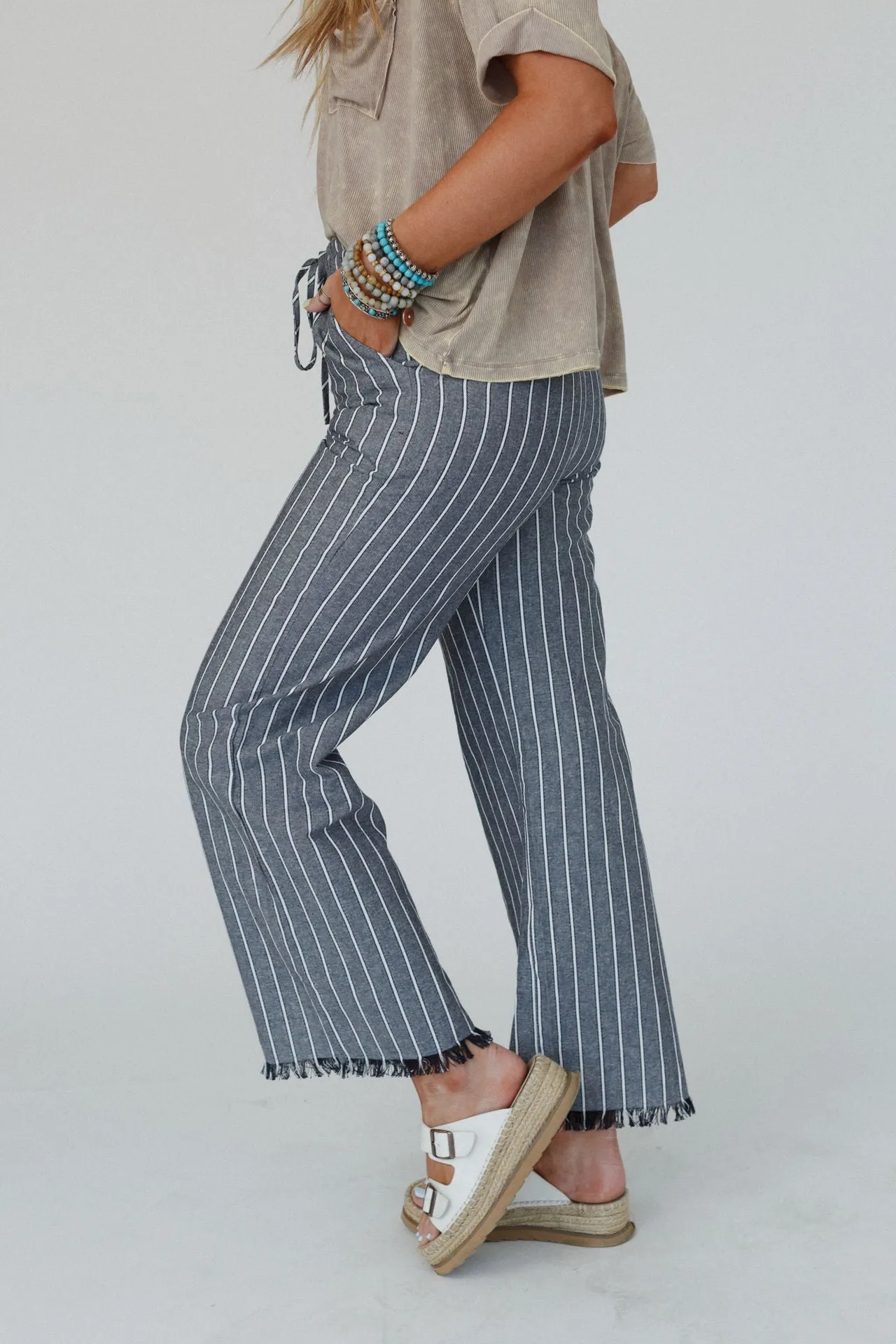 Grand Canyon Stripe Pants - Gray