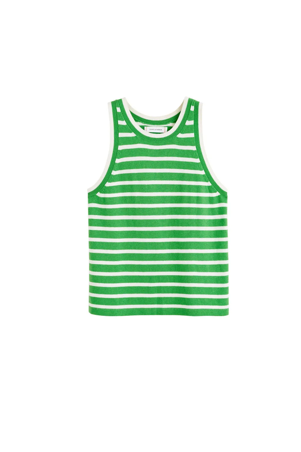 Green Cotton-Linen Breton Vest