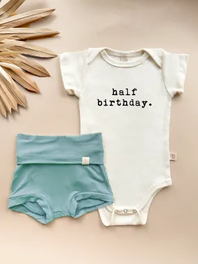 Half Birthday -  Bundle Seafoam Bloomers Outfit Set