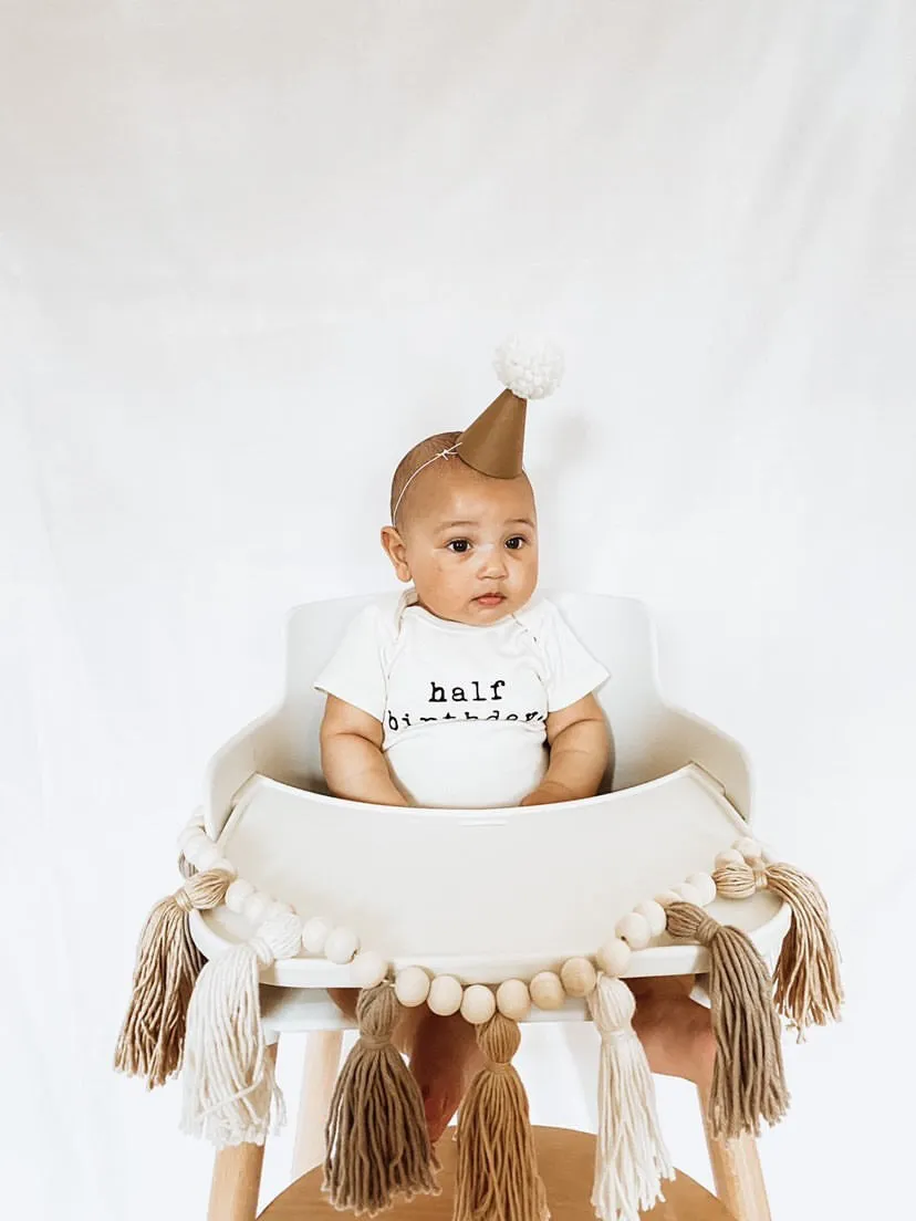 Half Birthday - Organic Cotton Bodysuit