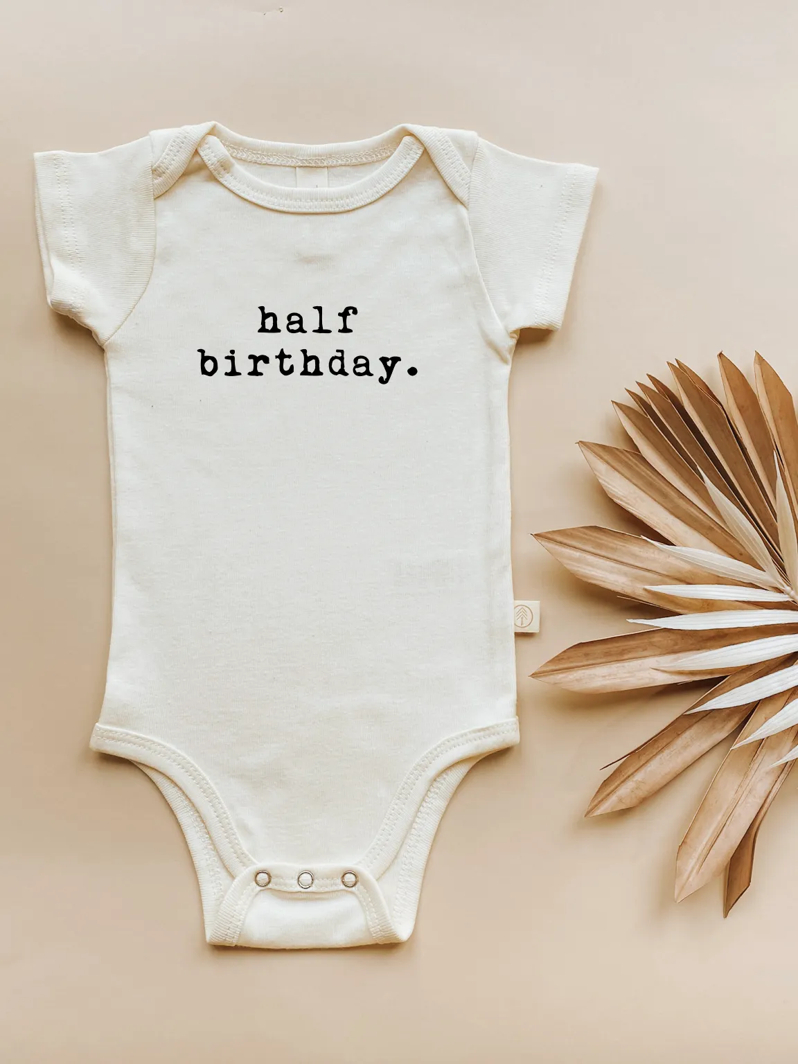 Half Birthday - Organic Cotton Bodysuit