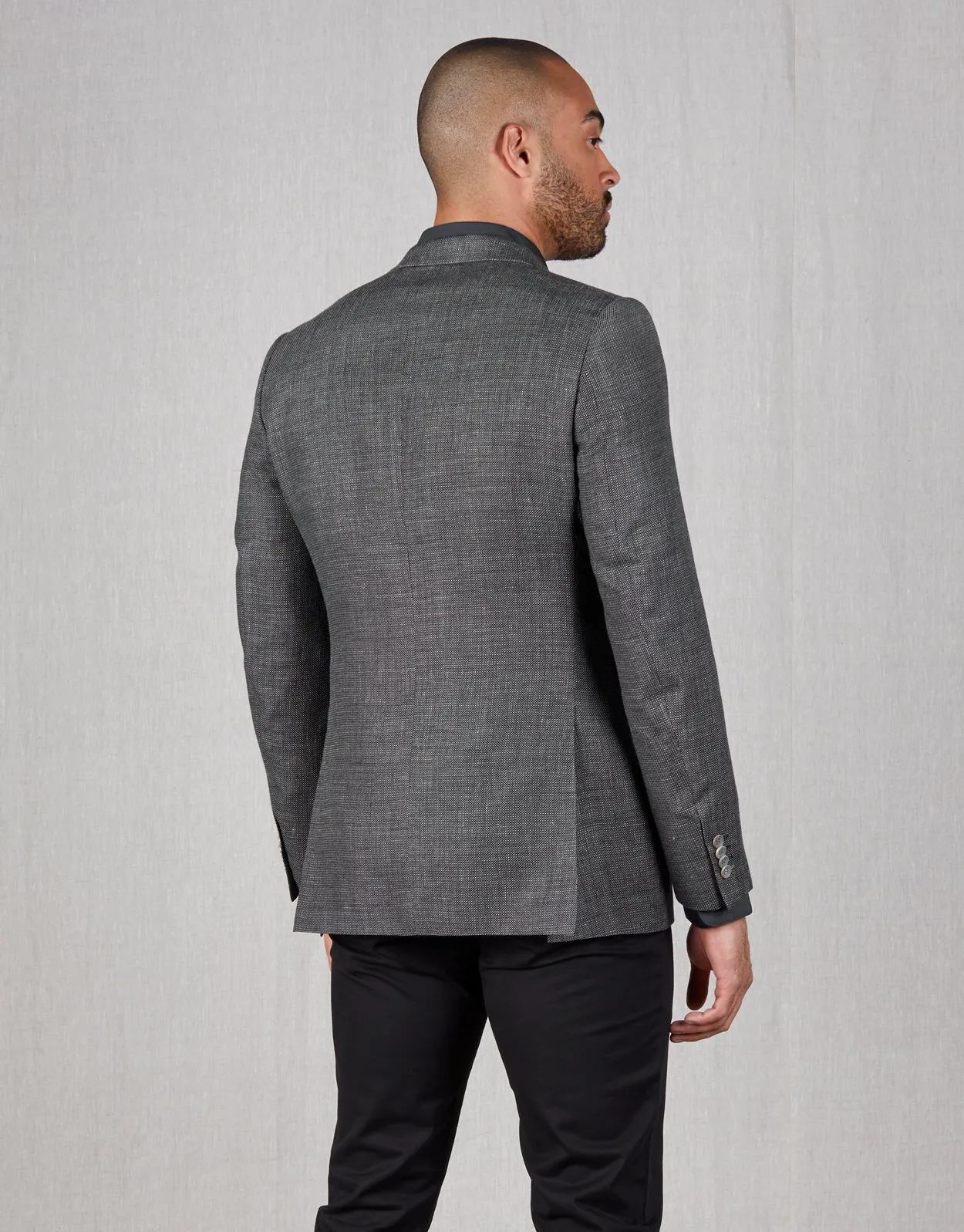 Hawker Black & White Textured Blazer