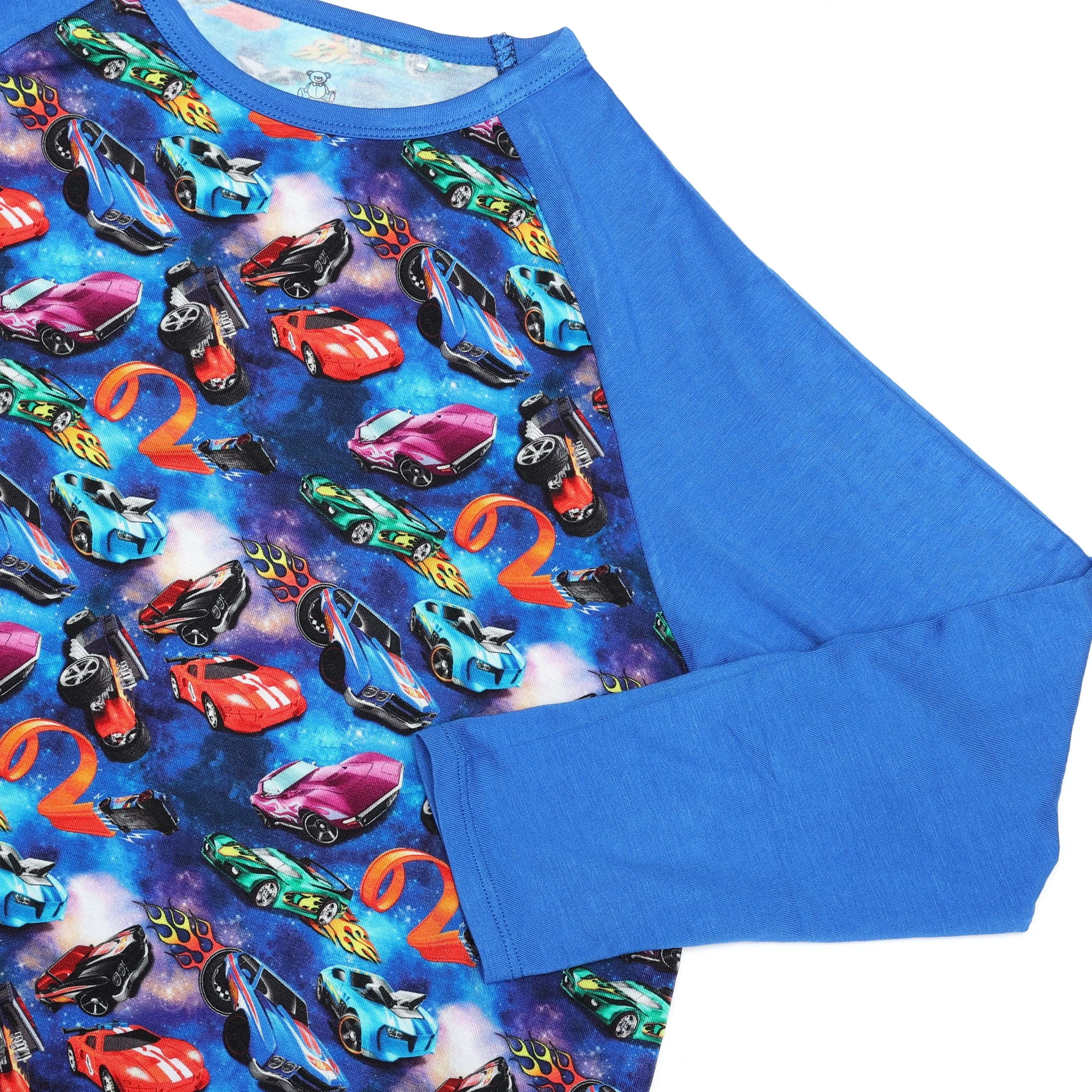 Hot Rods - Kids Long Sleeve Bamboo Tee