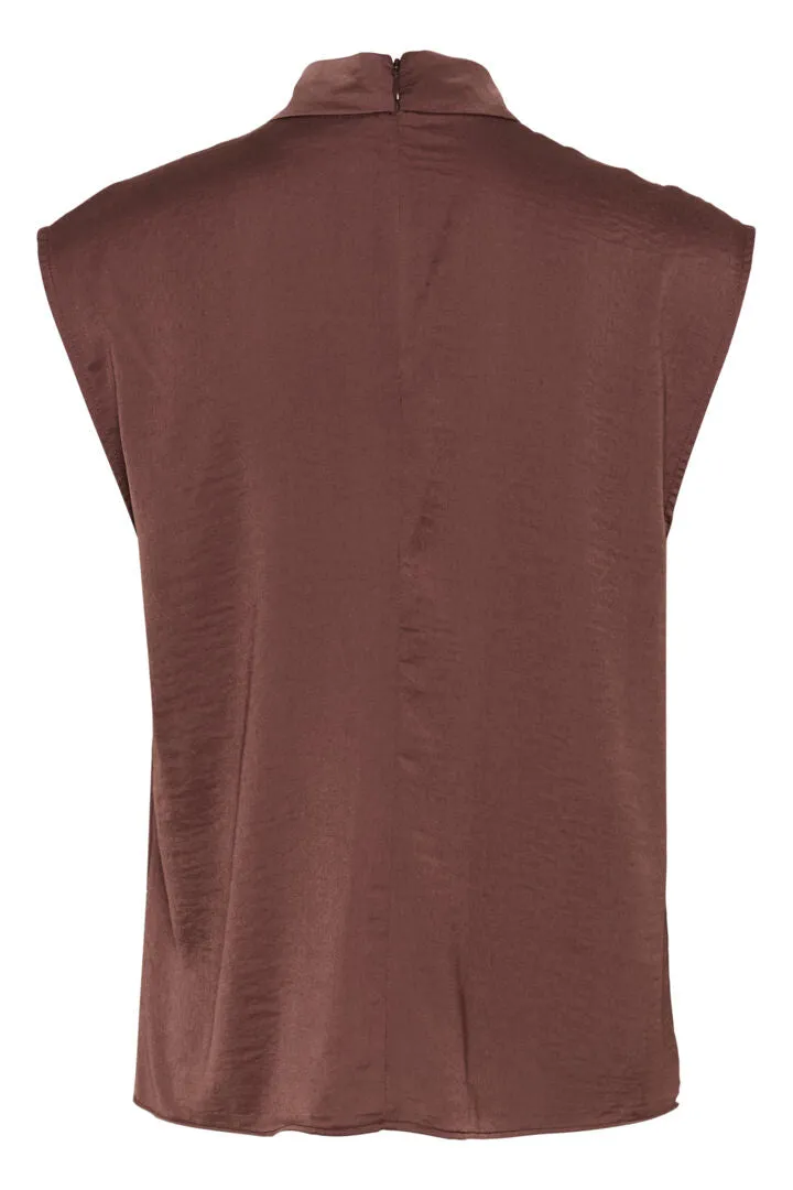 Inwear Mato Nixie Top in Brown Puce