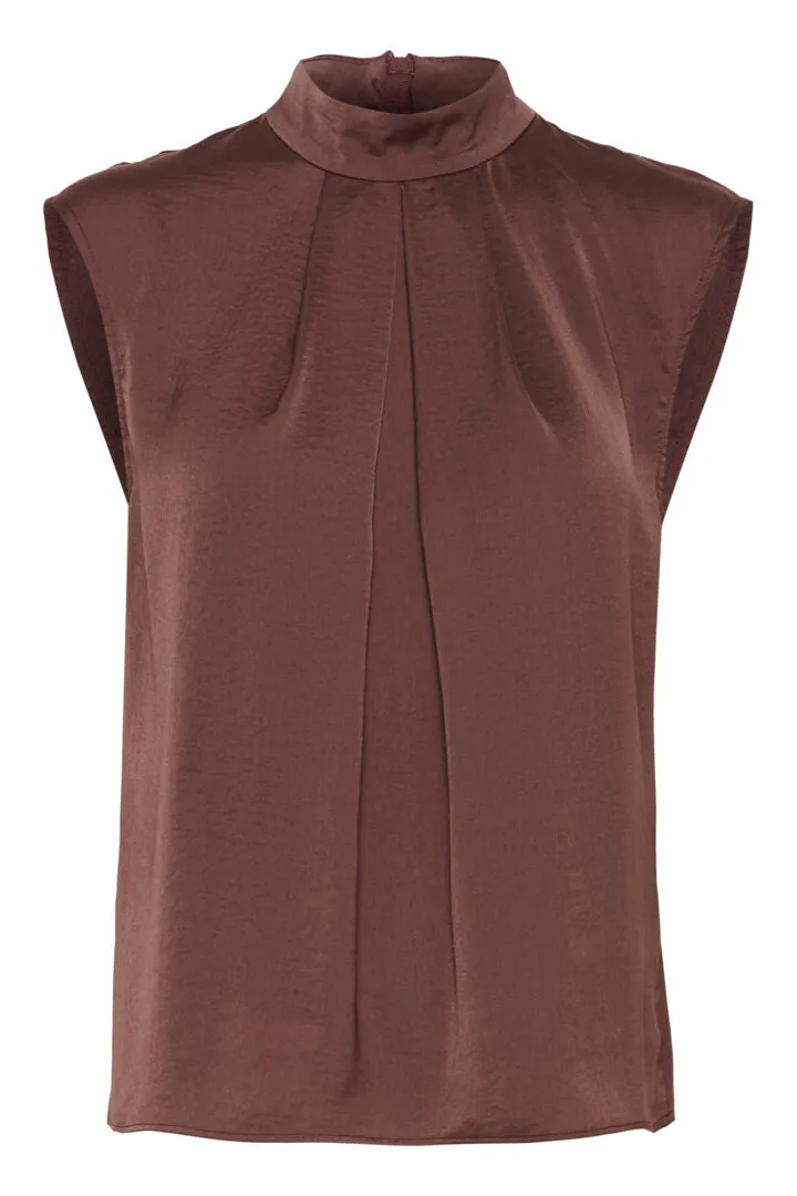 Inwear Mato Nixie Top in Brown Puce