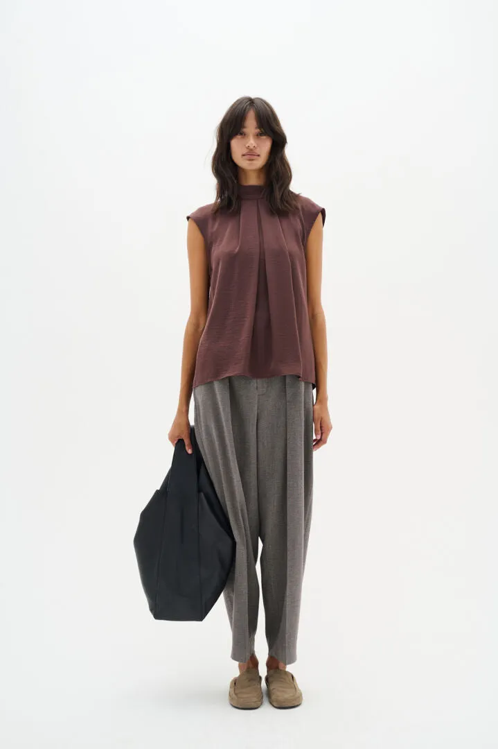 Inwear Mato Nixie Top in Brown Puce