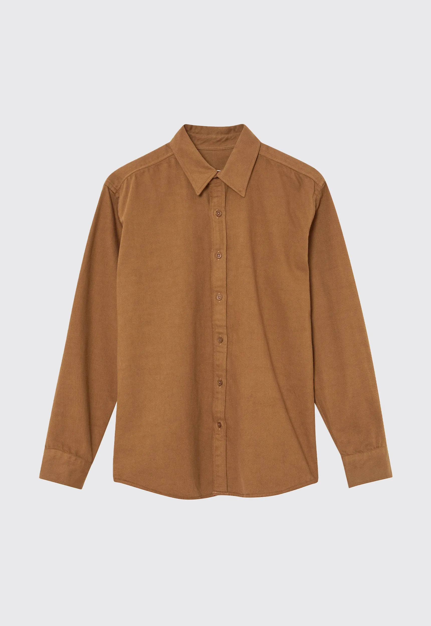 Izzi Italian Cotton Shirt - Colt Brown