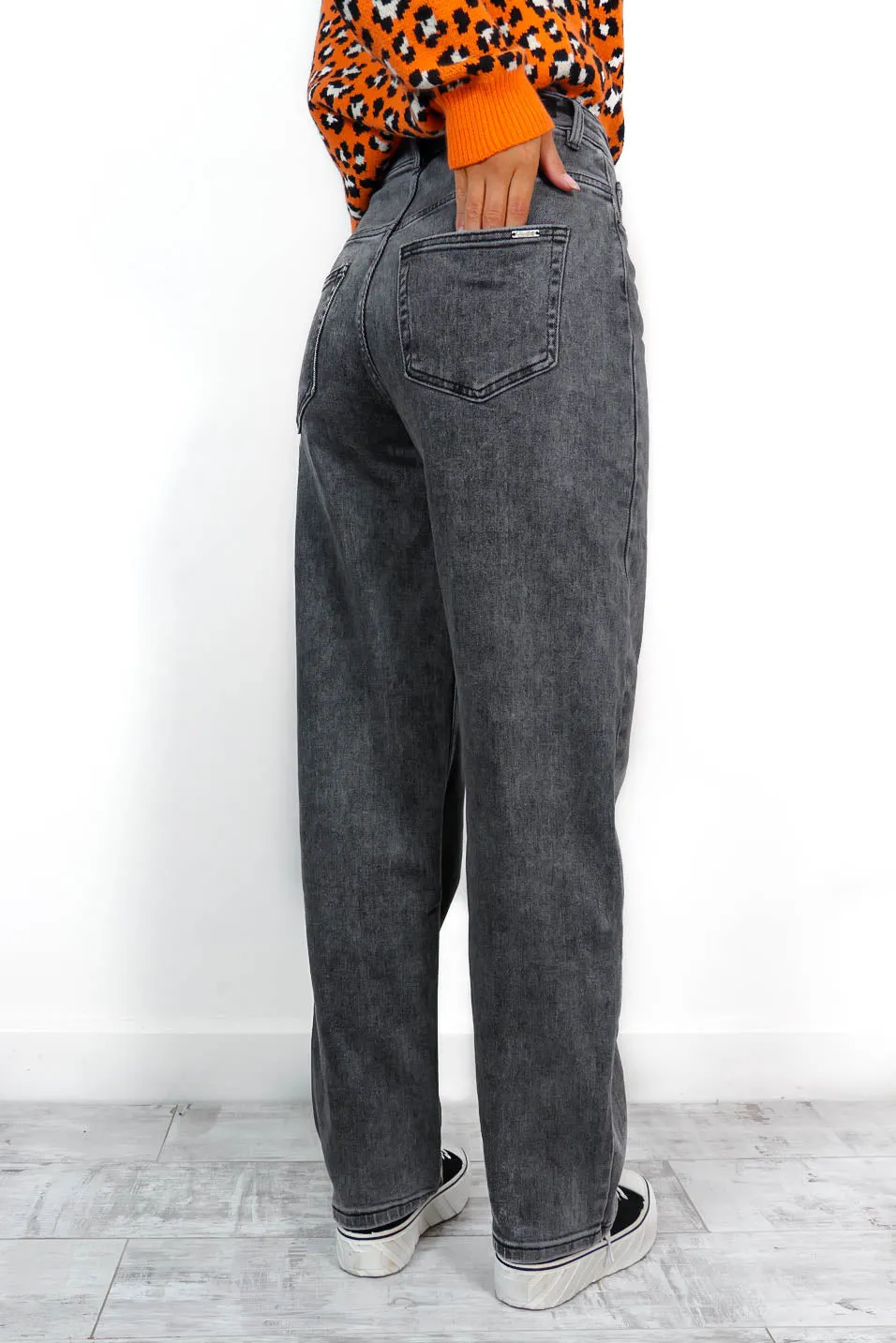 Jean You Coming - Acid Wash Denim Wide Leg Jeans