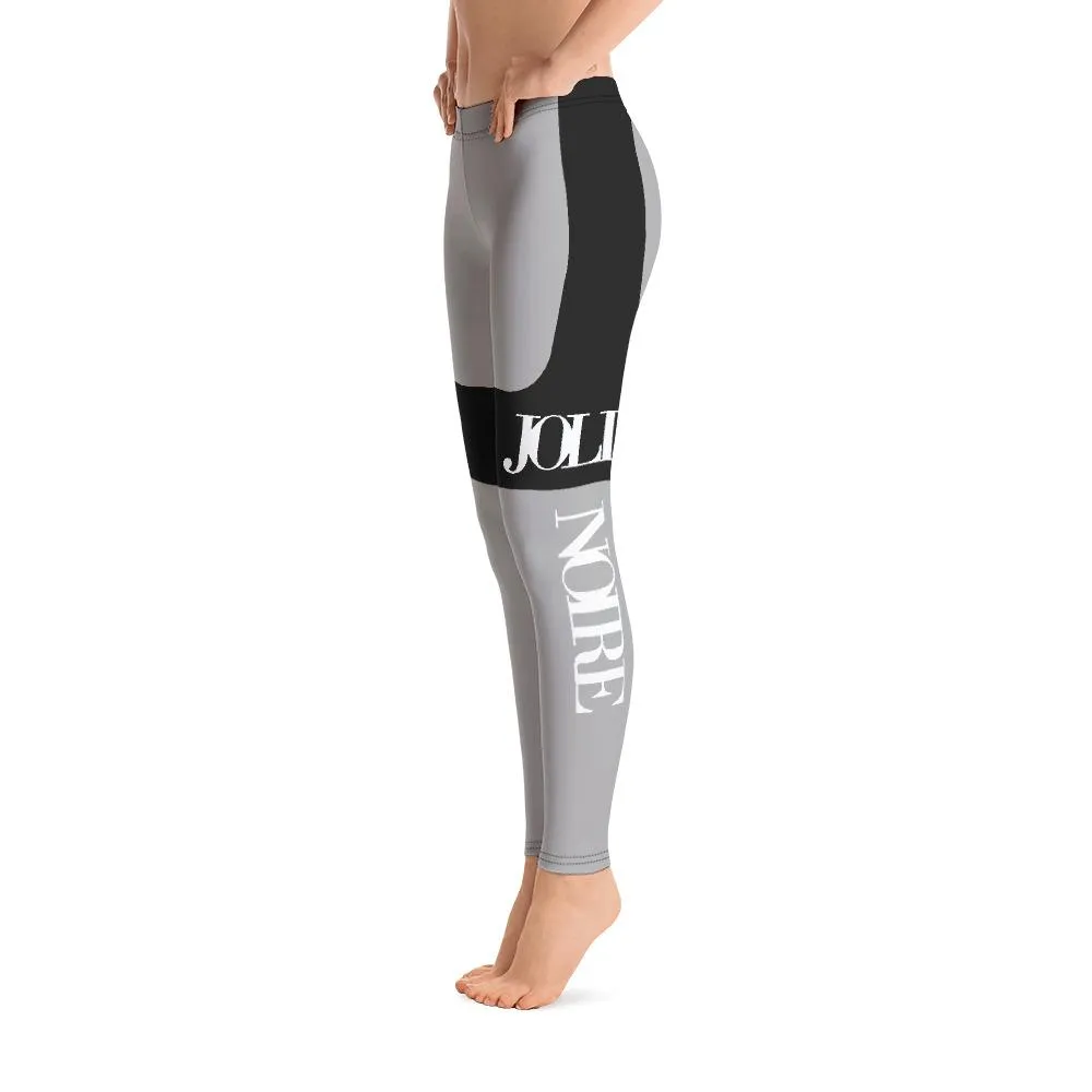 JOLIE NOIRE Leggings Gray/Black (Plus)