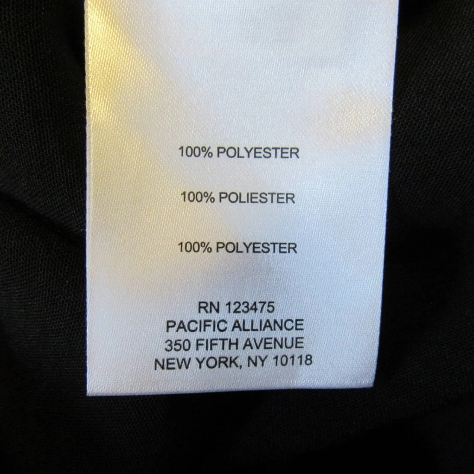 Jones New York Open Wrap Front Blouse Top Medium Black