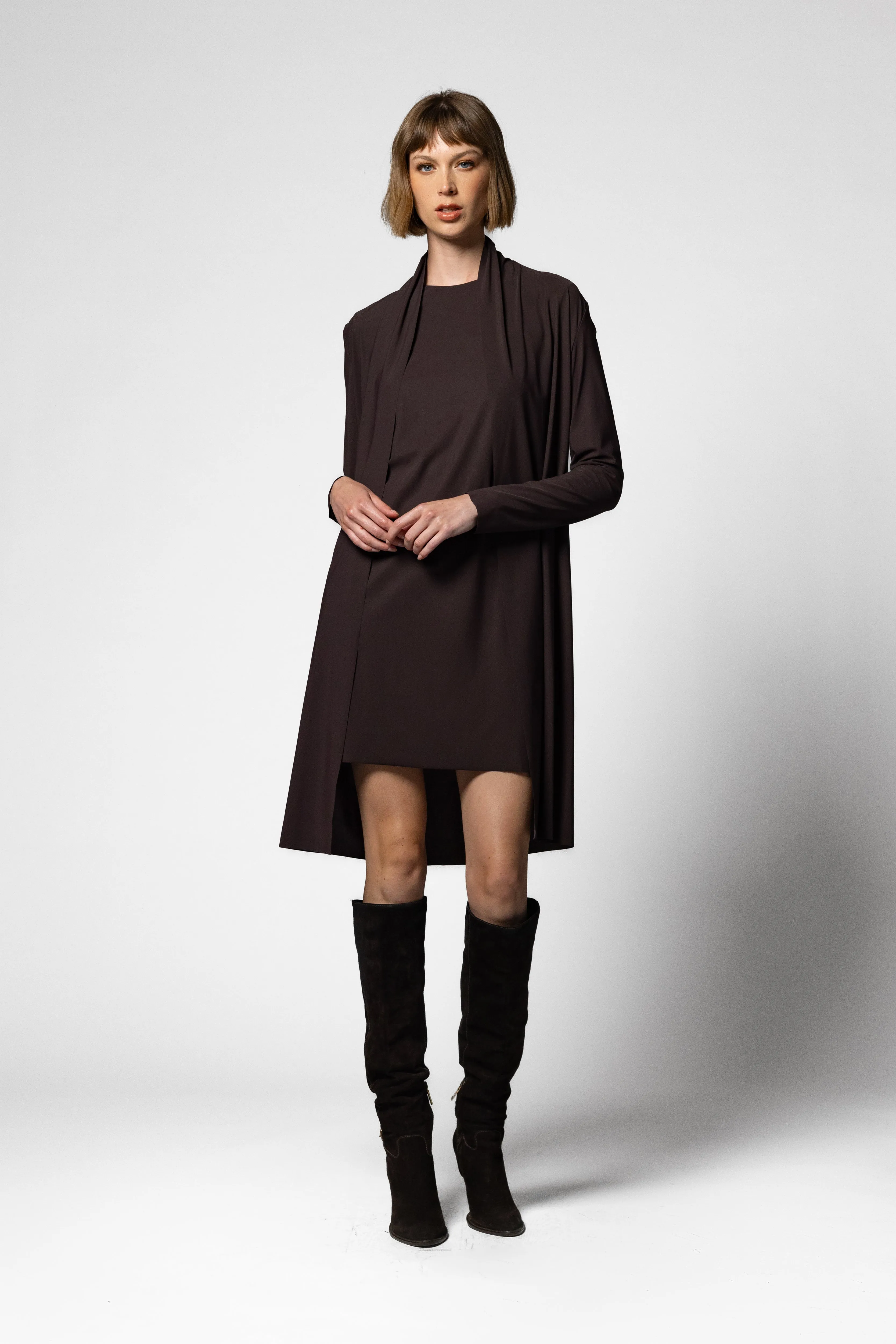 Jun Mini Tunic - Espresso