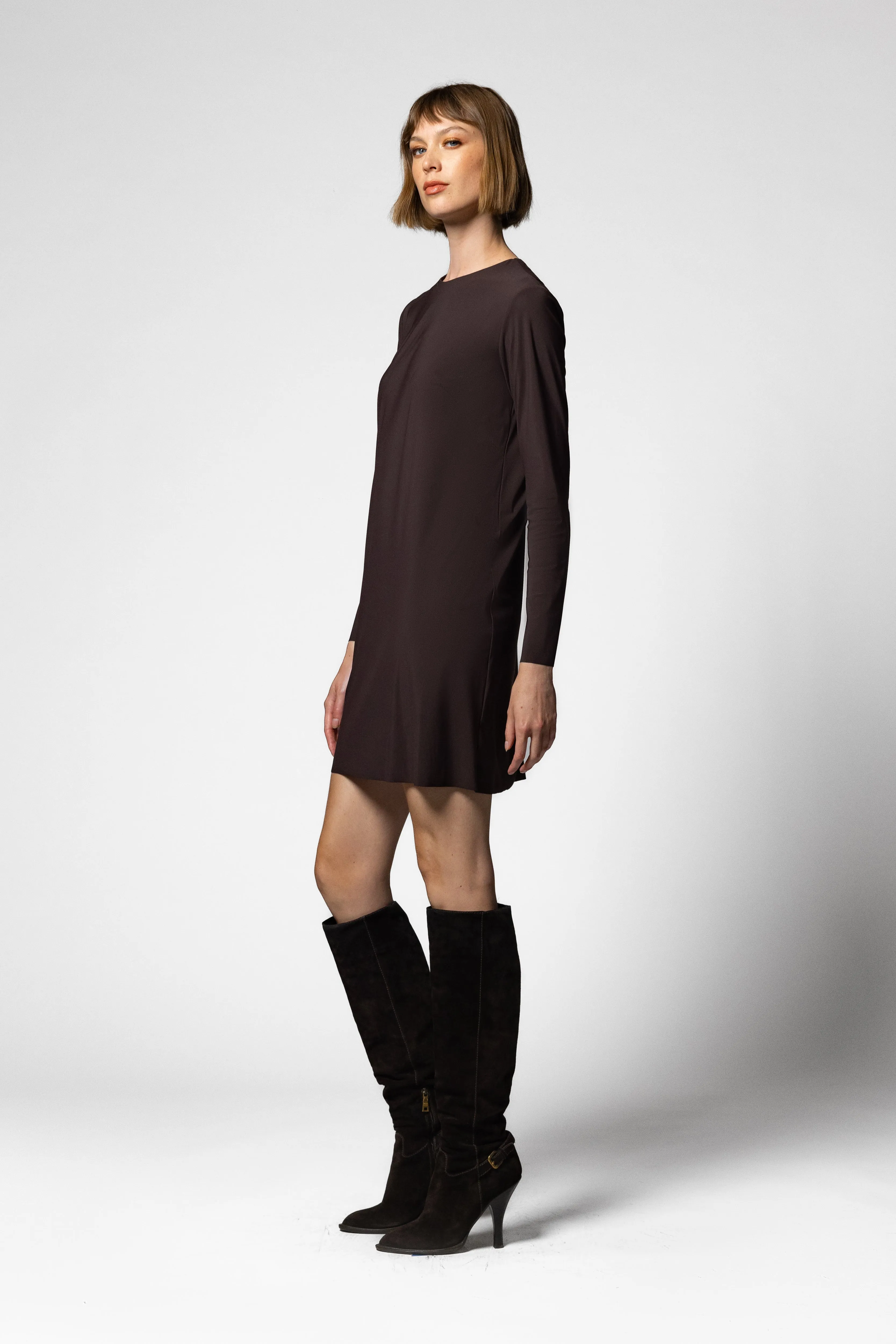 Jun Mini Tunic - Espresso