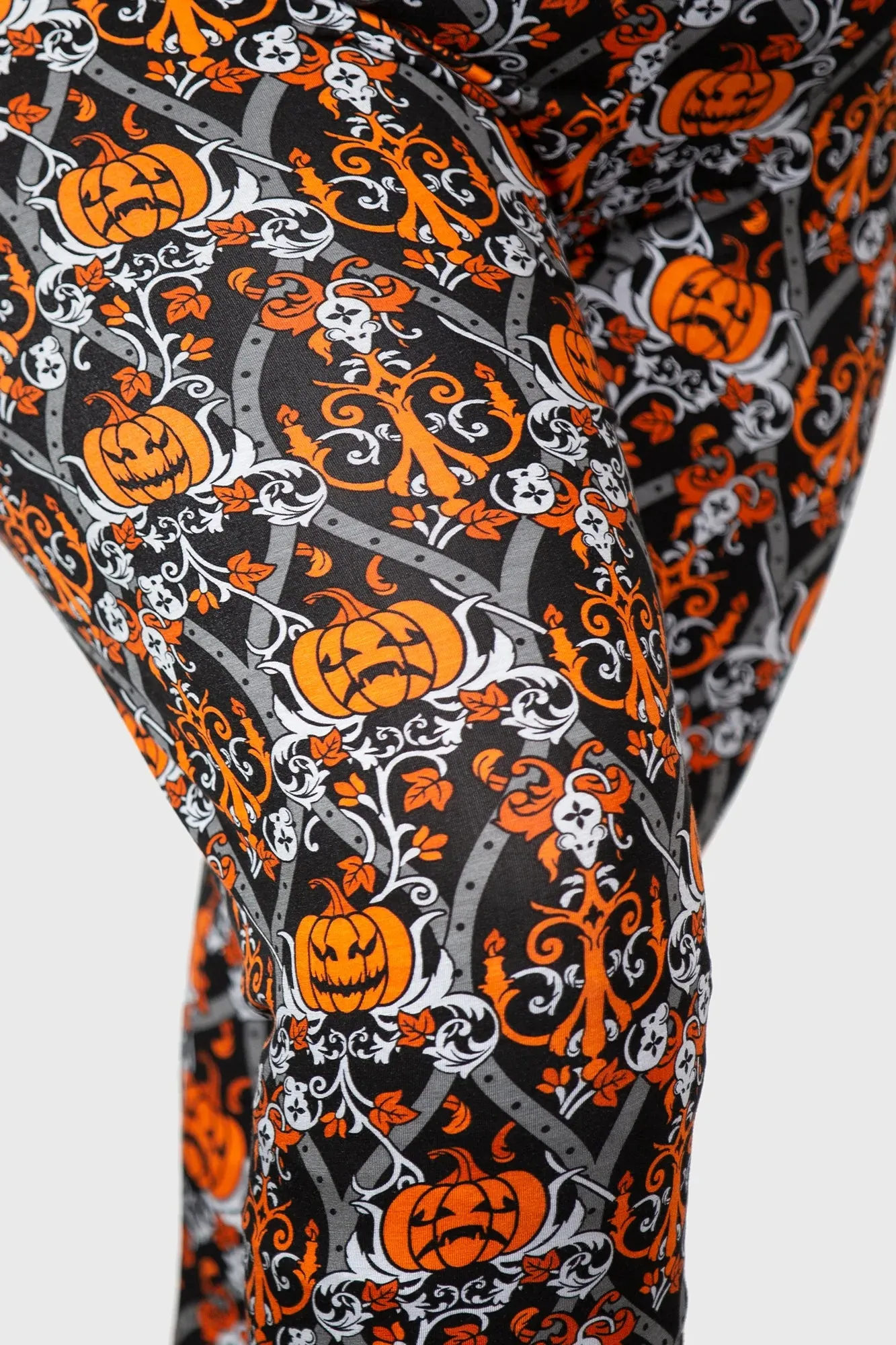 Killstar Haunted Leggings Pumpkin Halloween Print