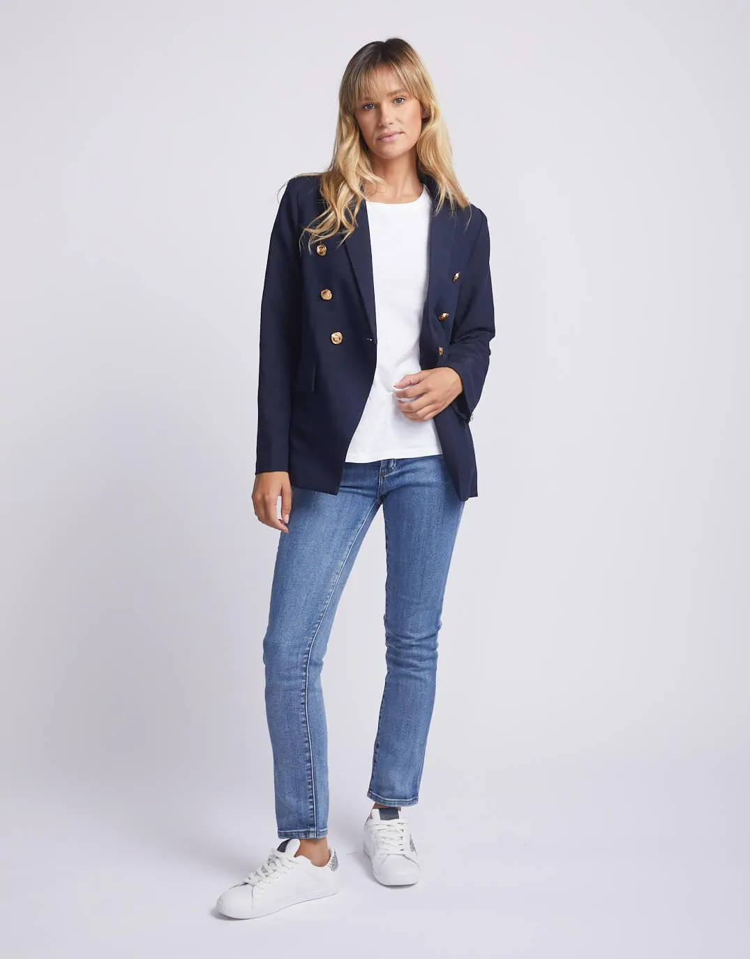 Lauren Blazer - Navy/Gold Buttons