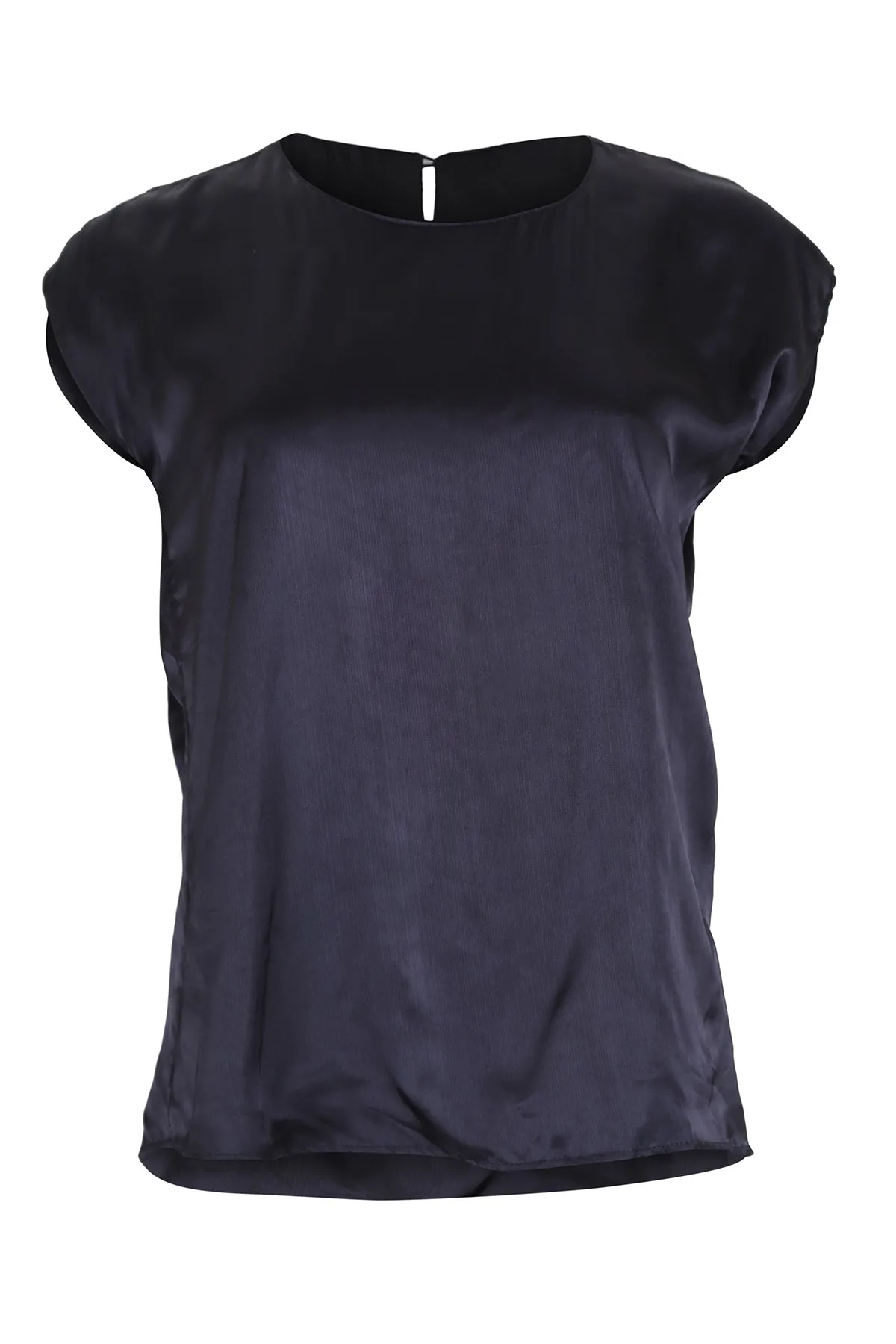 Le Louvre Tee Navy in Satin