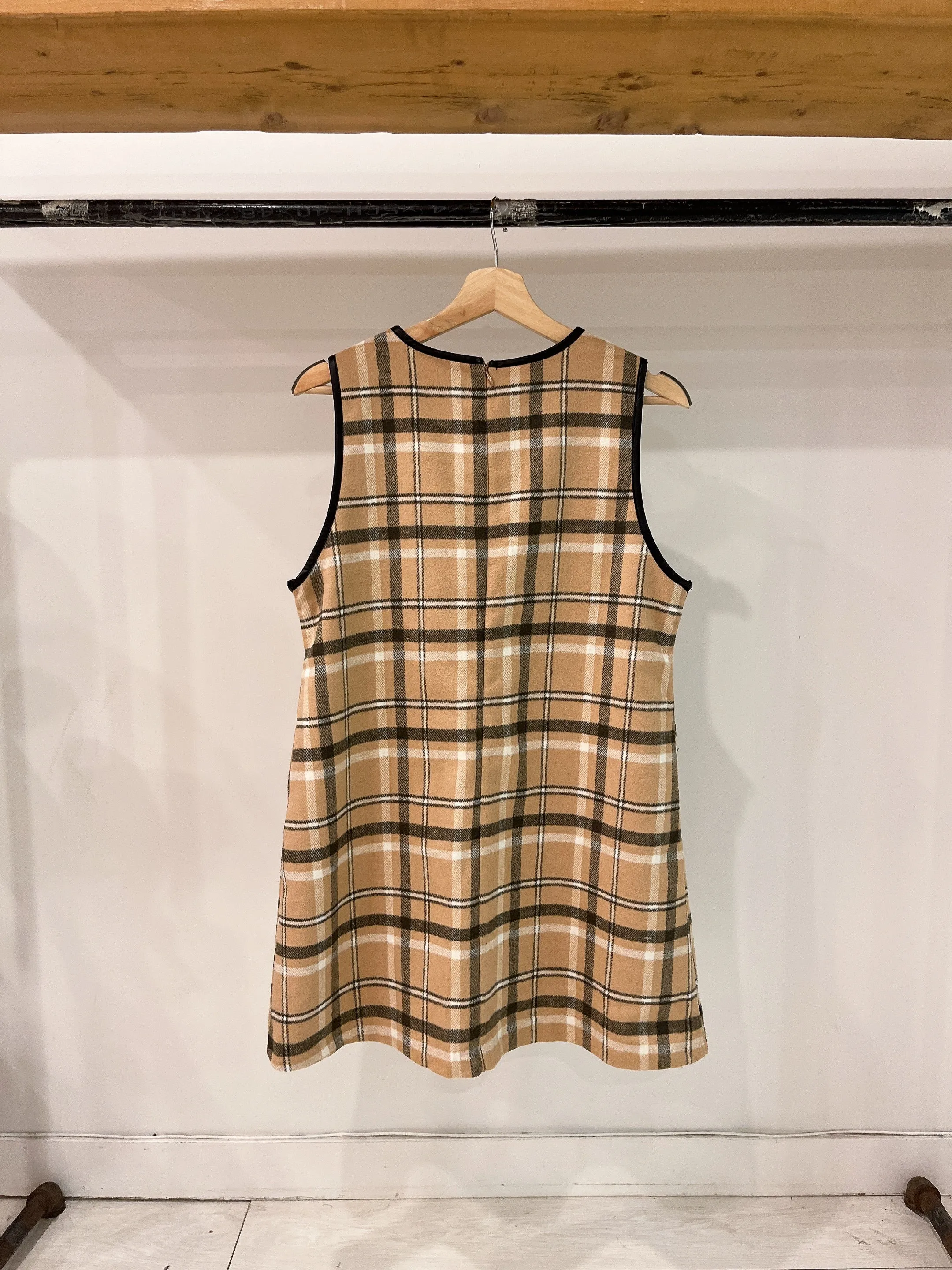 LECHE Plaid mini dress