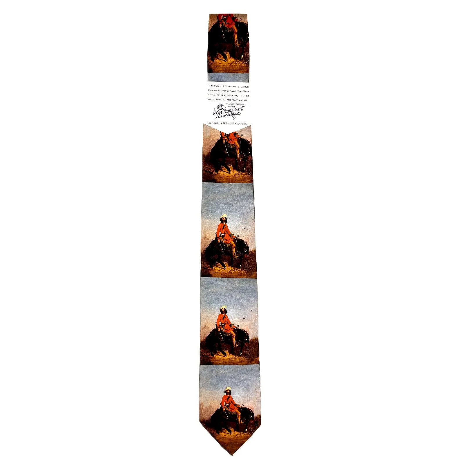 Limited-Edition Rocky Mountain Man Silk Tie by Charles Deas