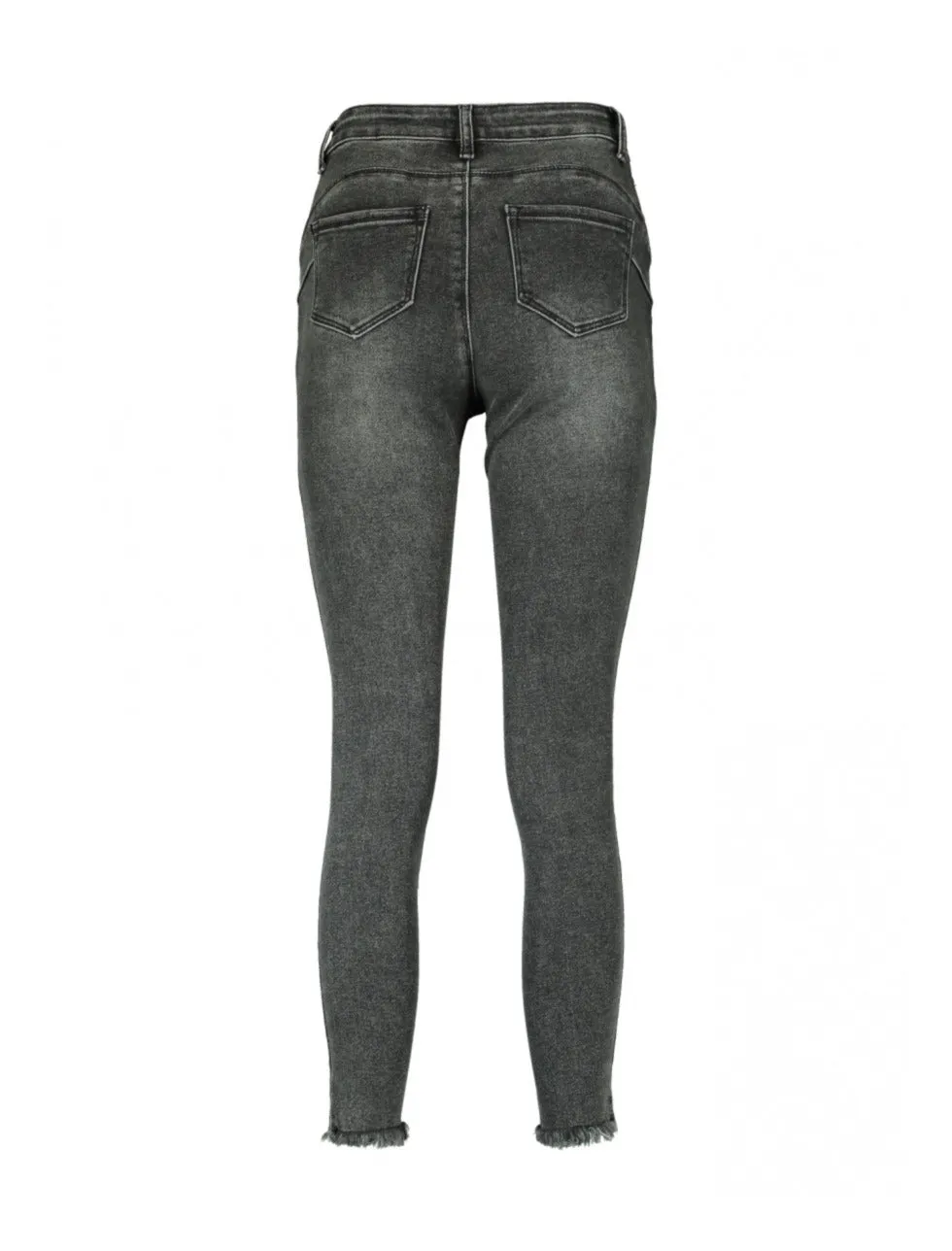 Liz Grey High Waist Skinny Jeans