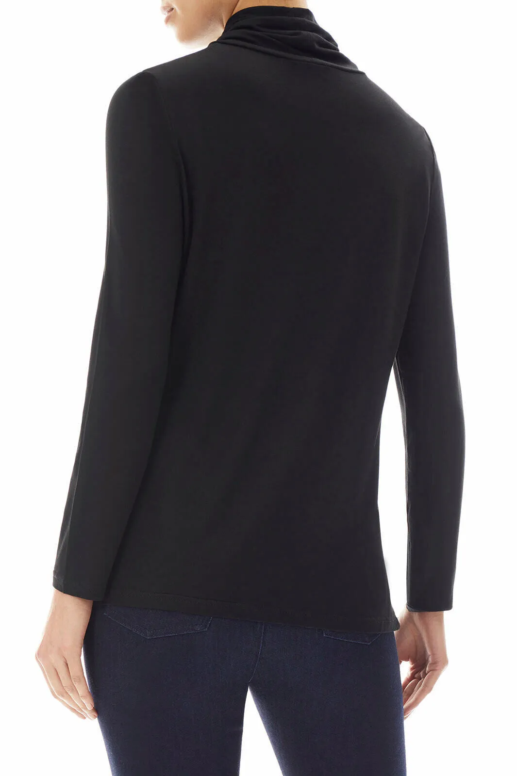 Long Sleeve Jersey Knit Turtleneck