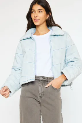 Luciana Denim Puffer Jacket