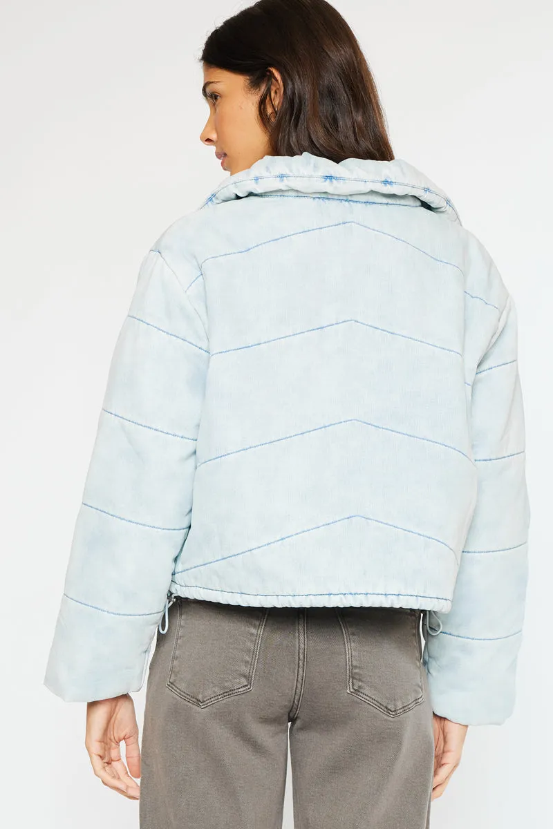 Luciana Denim Puffer Jacket