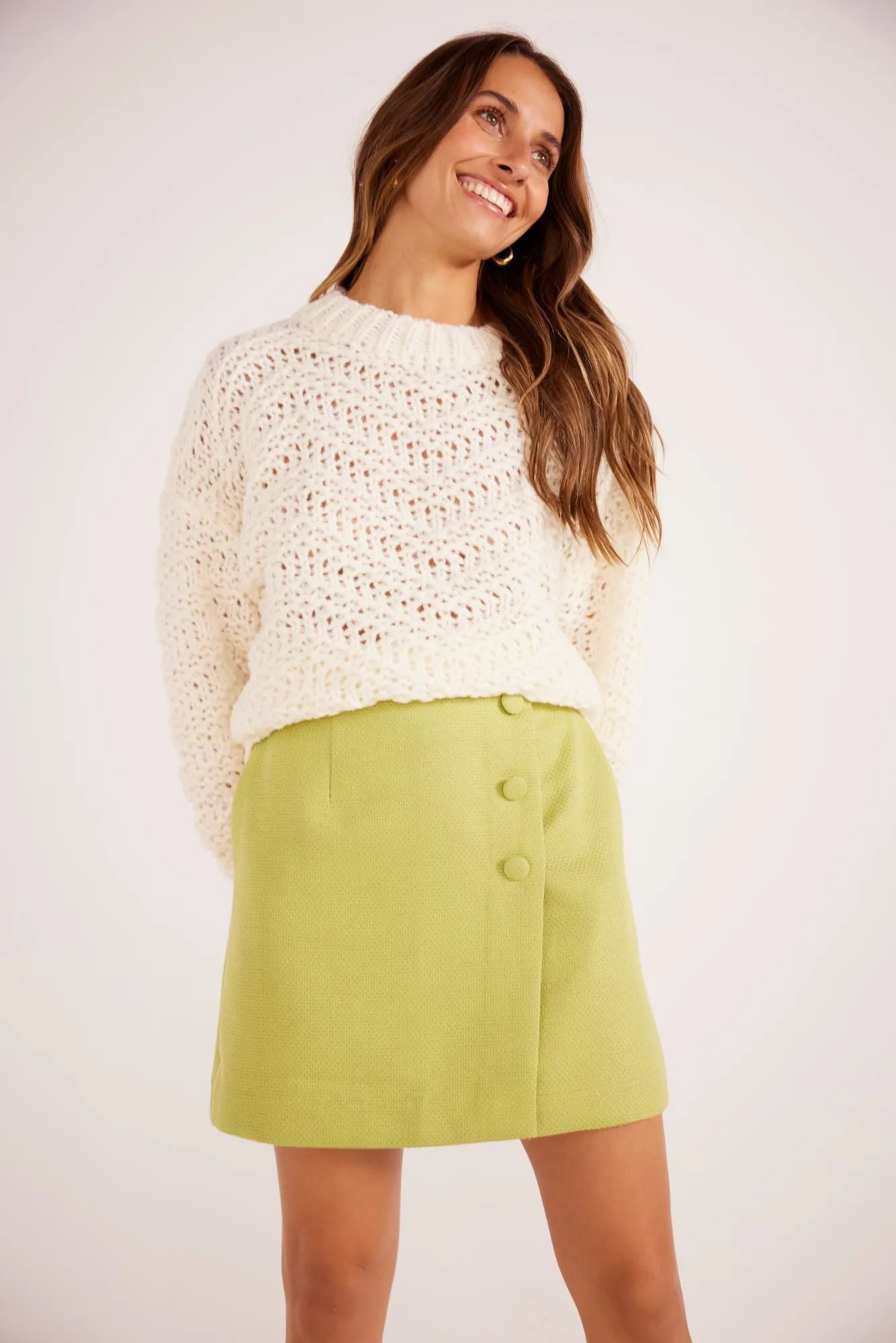 Luna Zig Zag Knit Jumper | Ivory