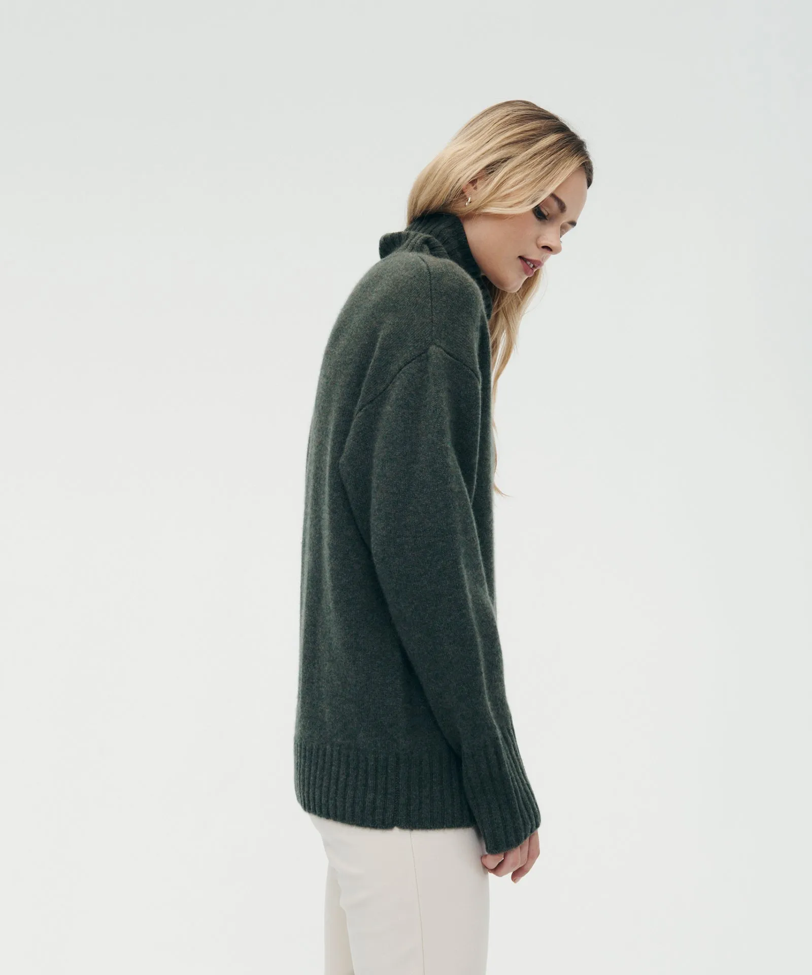 Luxe Cashmere Turtleneck Tunic