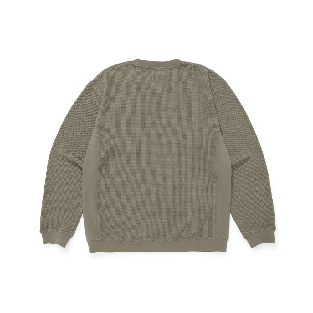 MADNESS MADNESS L/S WAFFLE TEE-BROWN