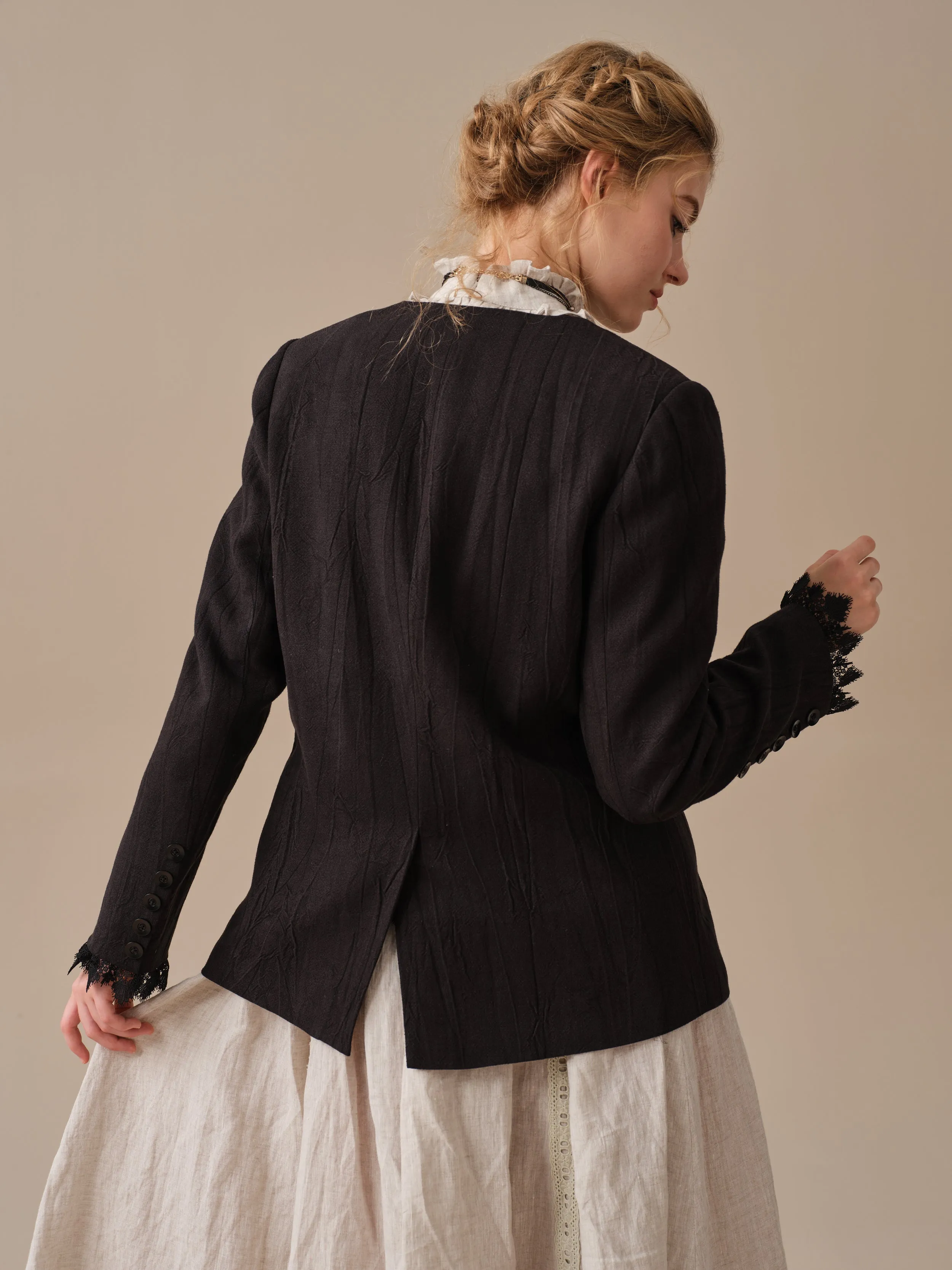 Mae 30 | 100% Linen Jacket with Vest