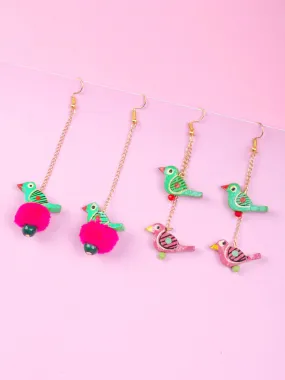 Masakali   Chulbuli Bird Earrings Combo